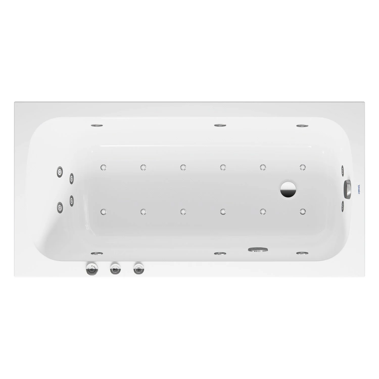 Duravit Qatego Rechteck-Whirlwanne mit Combi-System P 150 x 75 cm, Einbauversion