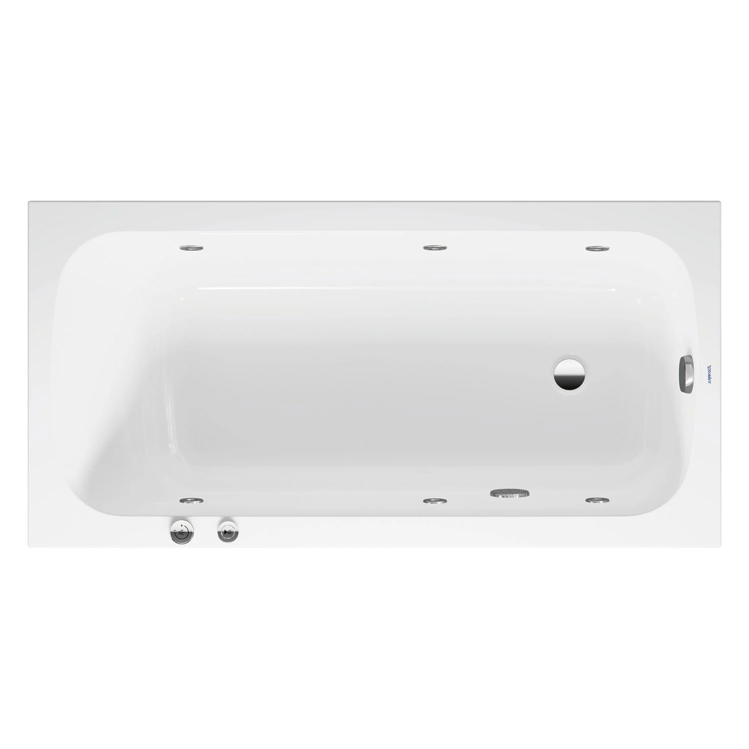 Duravit Qatego Rechteck-Whirlwanne mit Jet-System 150 x 75 cm, Einbauversion
