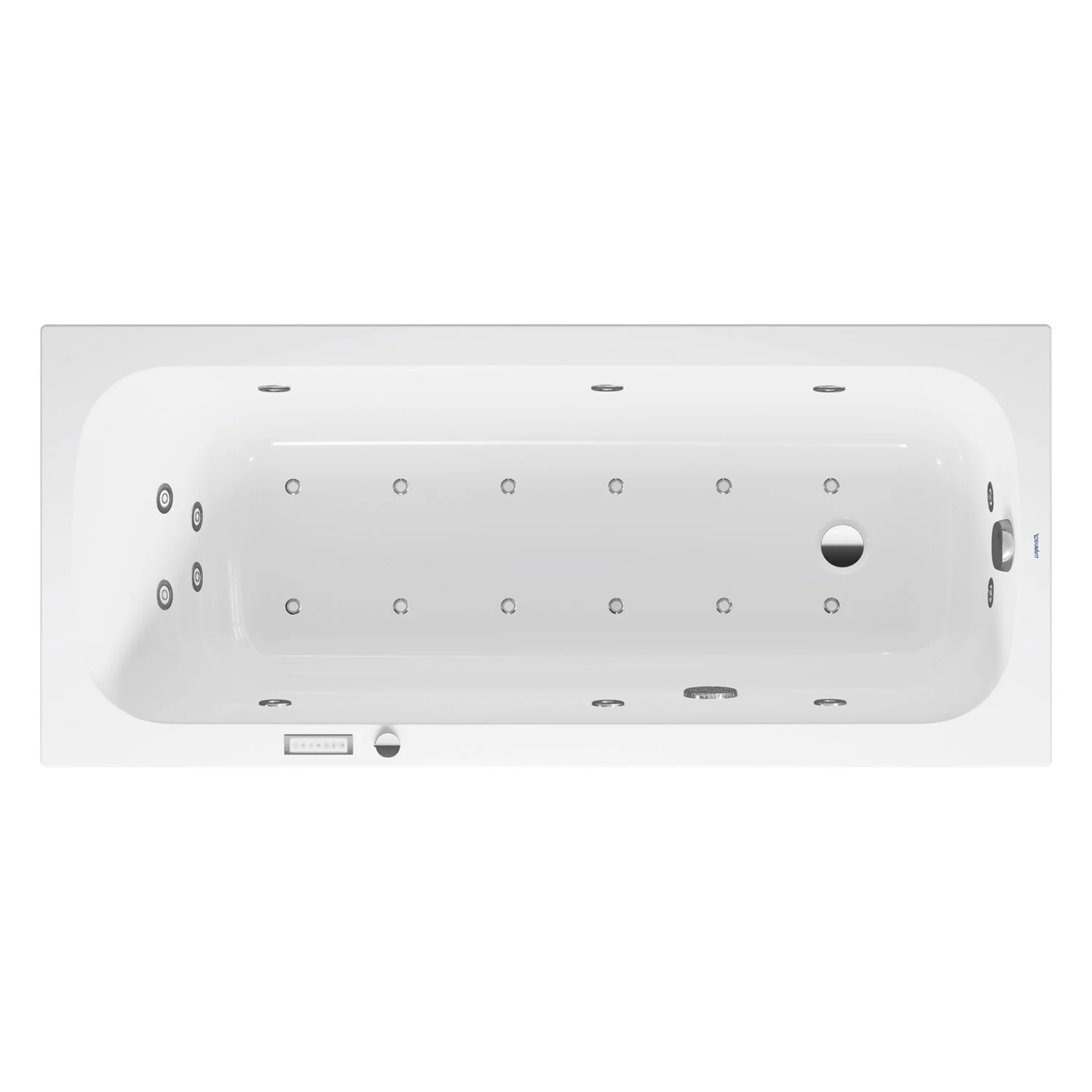 Duravit Qatego Rechteck-Whirlwanne mit Combi-System E 160 x 70 cm, Einbauversion