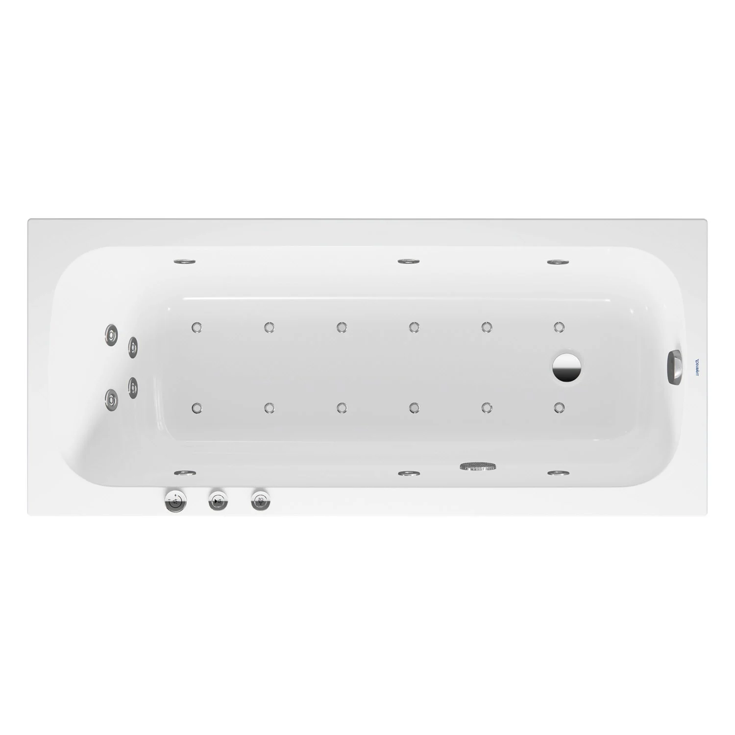 Duravit Qatego Rechteck-Whirlwanne mit Combi-System P 160 x 70 cm, Einbauversion