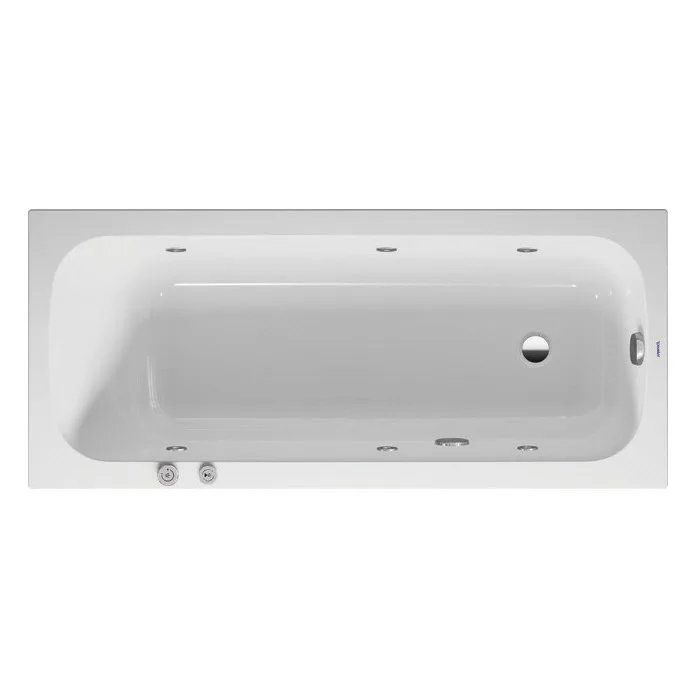 Duravit Qatego Rechteck-Whirlwanne mit Jet-System 160 x 70 cm, Einbauversion