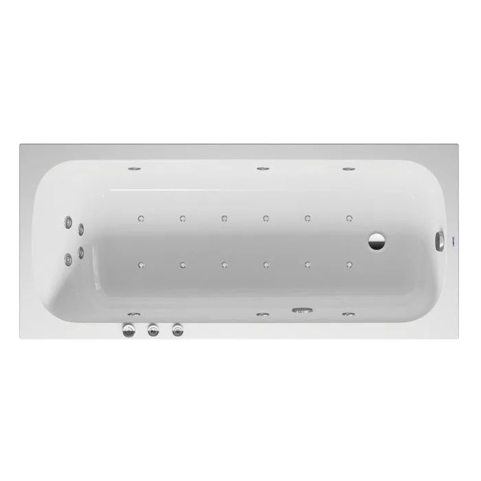 Duravit Qatego Rechteck-Whirlwanne mit Combi-System P 180 x 80 cm, Einbauversion