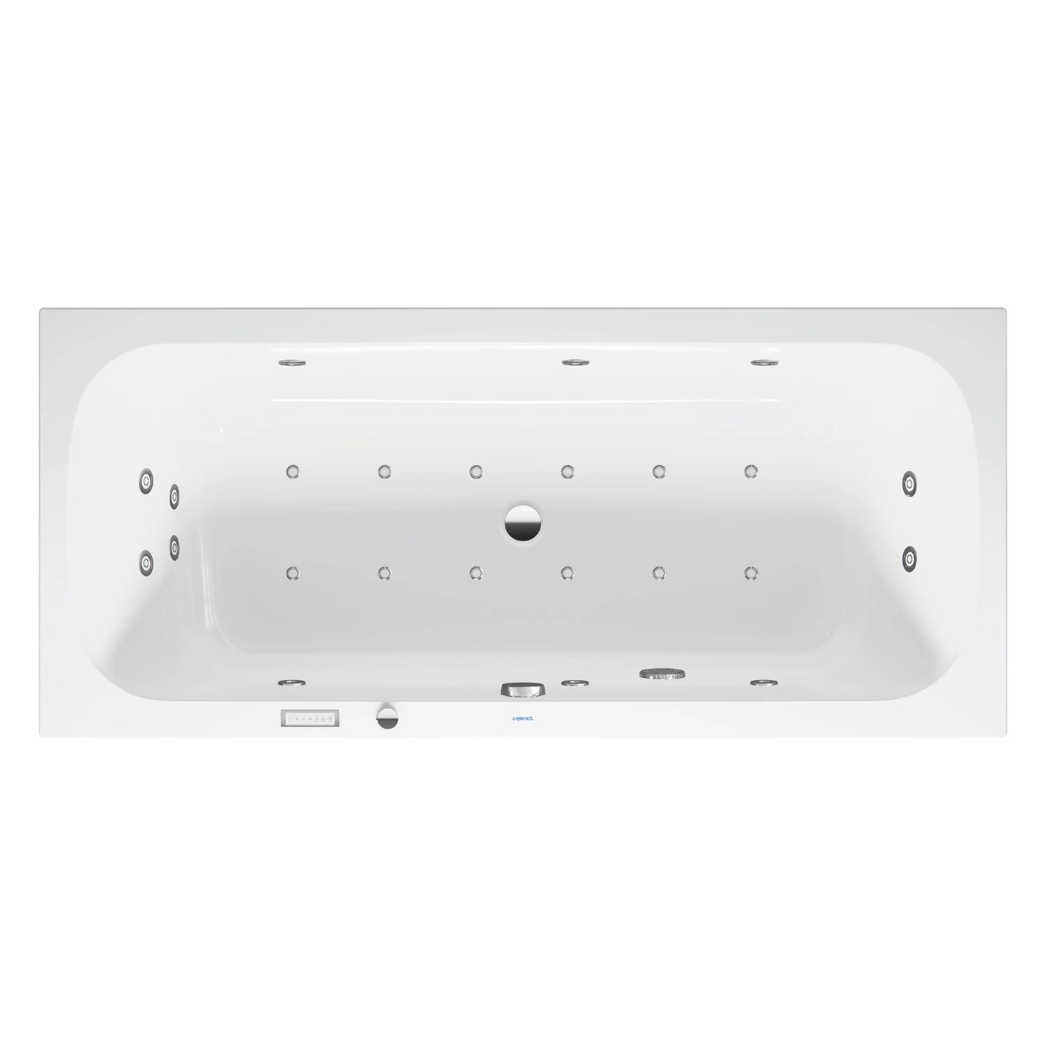 Duravit Qatego Rechteck-Whirlwanne mit Combi-System E 180 x 80 cm, Einbauversion