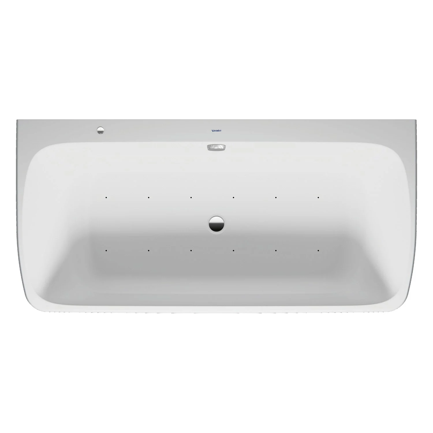 Duravit Qatego Rechteck-Whirlwanne mit Air-System 180 x 80 cm, Vorwandversion