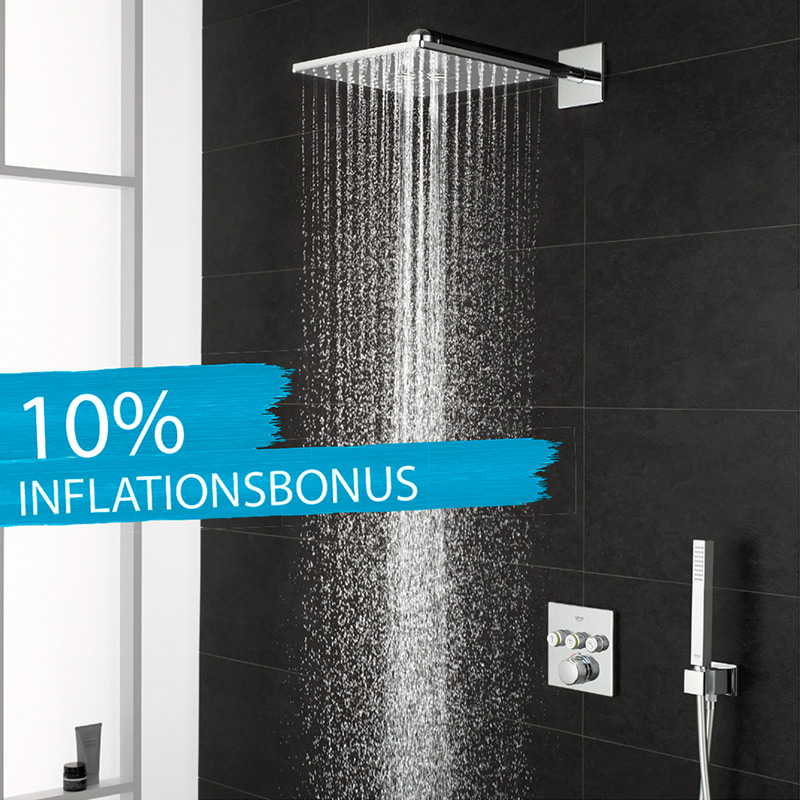 GROHE Grohtherm SmartControl Duschsystem UP mit Rainshower 310 SmartActive, eckig