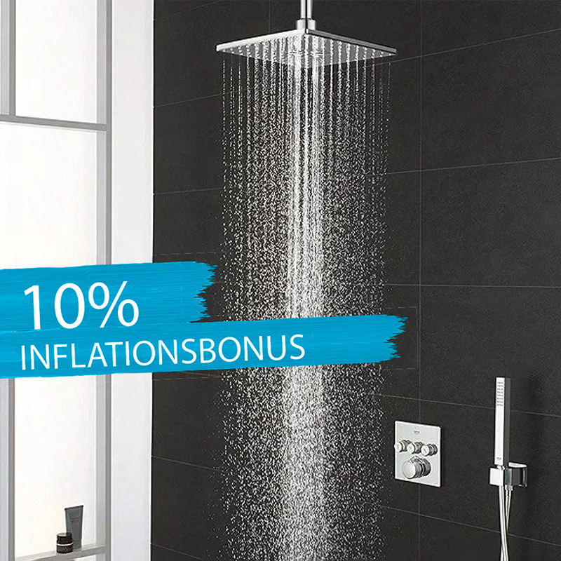 GROHE Grohtherm SmartControl Duschsystem UP mit Rainshower 310 SmartActive, eckig
