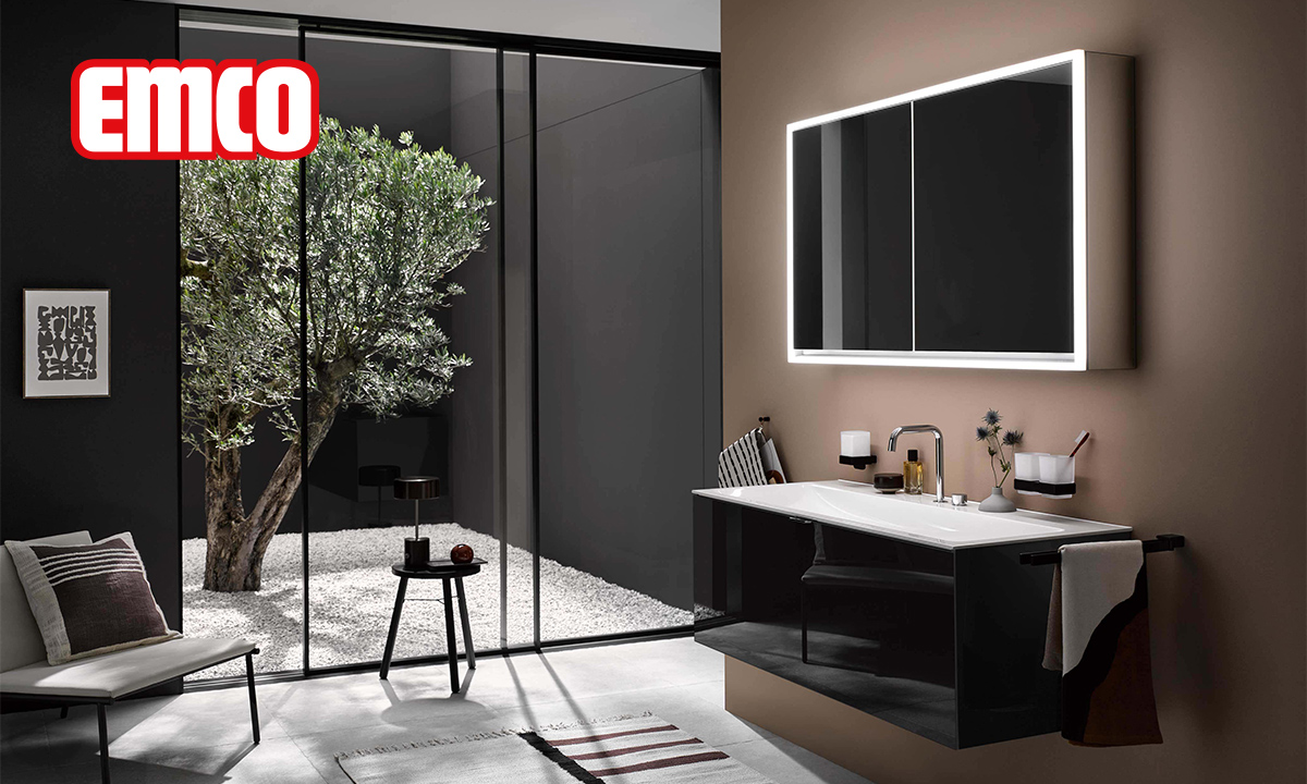 Entdecken Sie den neuen LED-Lichtspiegelschrank LOFT emco Bad
