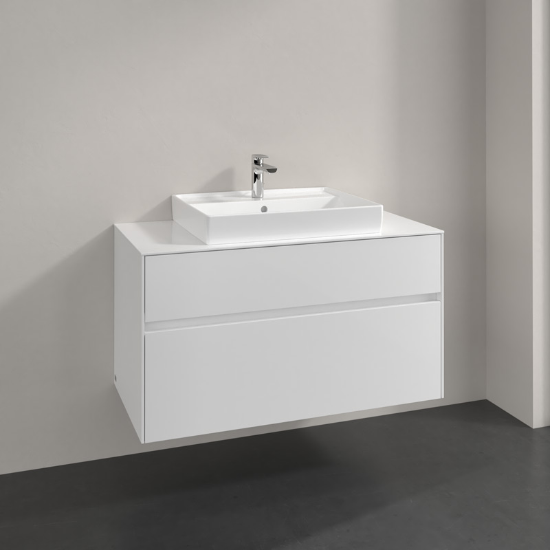 Villeroy & Boch Collaro Waschtischunterschrank C01900DH 100 x 54,8 cm mit 2 Auszügen 