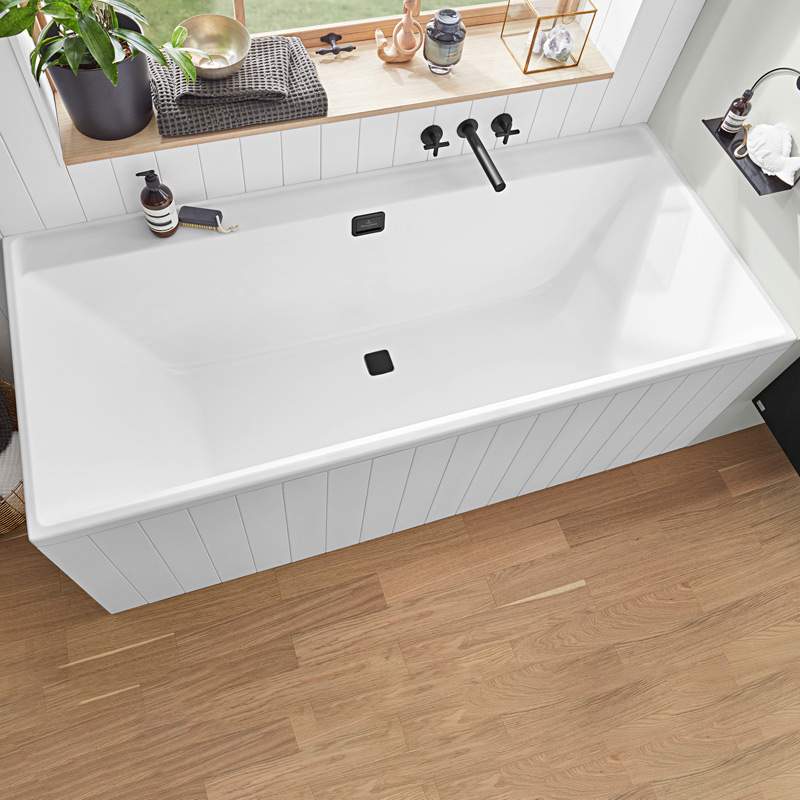 Villeroy & Boch Collaro Duo Badewanne UBA180COR2NV-01, rechteckig 180 x 80 cm 