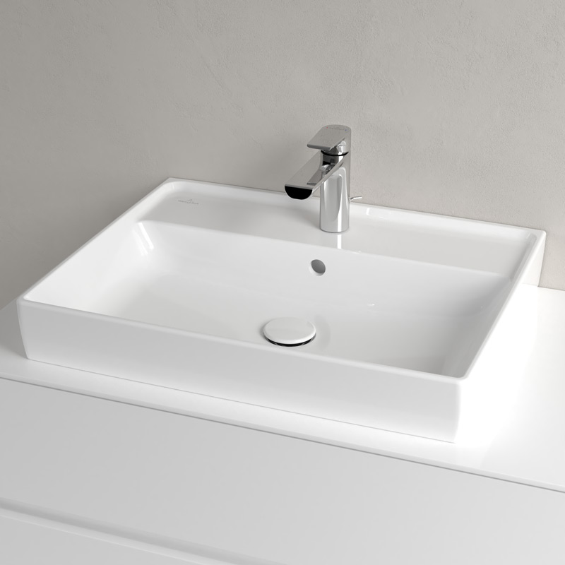 Villeroy & Boch Collaro Schrankwaschtisch 4A336GR1 60 cm, mit Überlauf, 1 Hahnloch 