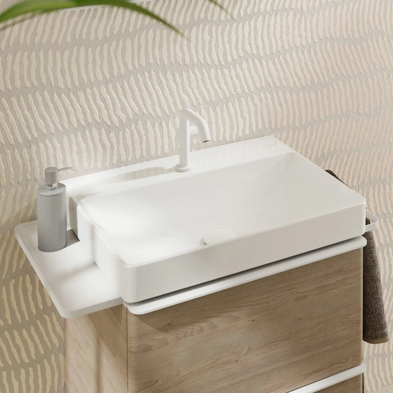 hansgrohe Xelu Q Waschbecken 60 x 48 cm ungeschliffen, mit 1 Hahnloch hansgrohe Xelu Q Waschbecken 60 x 48 cm ungeschliffen, mit 1 Hahnloch