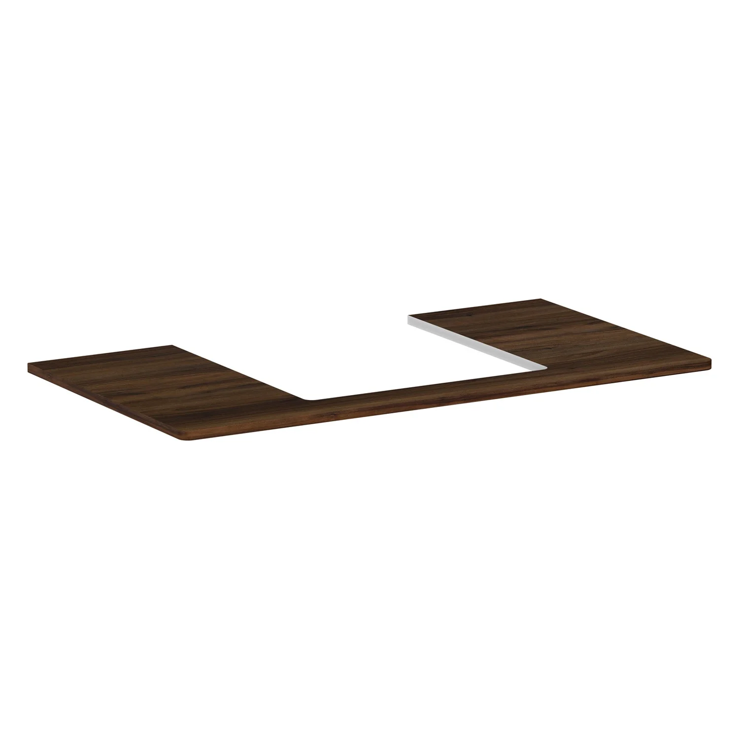 hansgrohe Xelu Q Konsole mit Ausschnitt mittig 98 x 55 cm, für Aufsatzwaschtisch geschliffen 50 x 48 cm