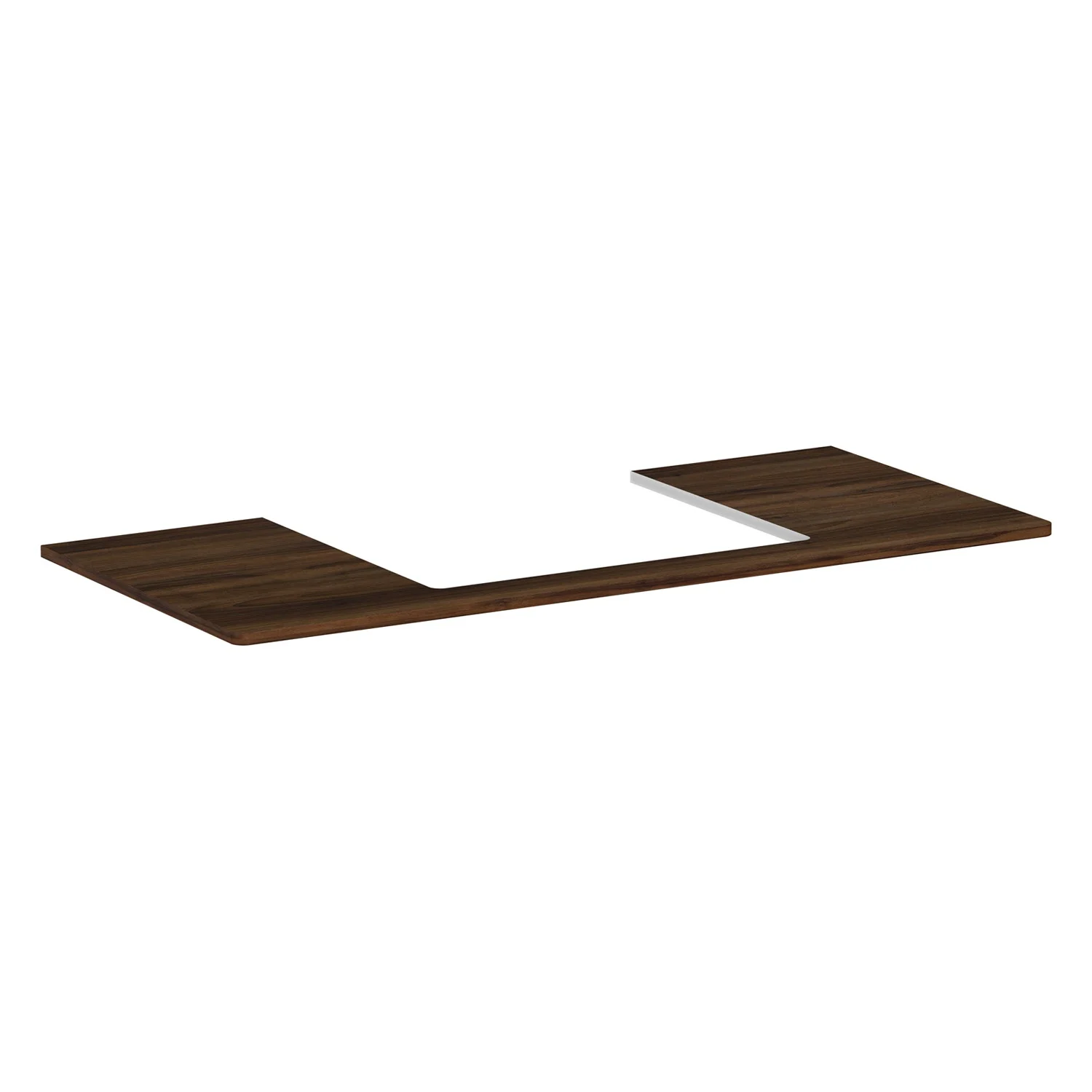 hansgrohe Xelu Q Konsole mit Ausschnitt mittig 118 x 55 cm, für Aufsatzwaschtisch geschliffen 60 x 48 cm