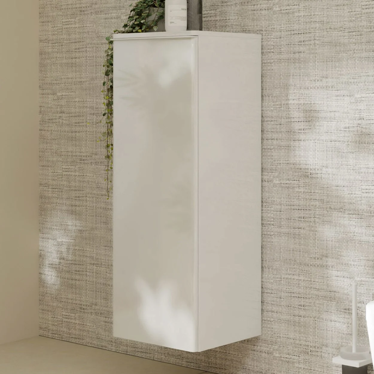 hansgrohe Xelu Q Halbhochschrank 40 x 106,5 cm, 1 Tür mit Anschlag links, Griff mattweiß hansgrohe Xelu Q Halbhochschrank 40 x 106,5 cm, 1 Tür mit Anschlag links, Griff mattweiß