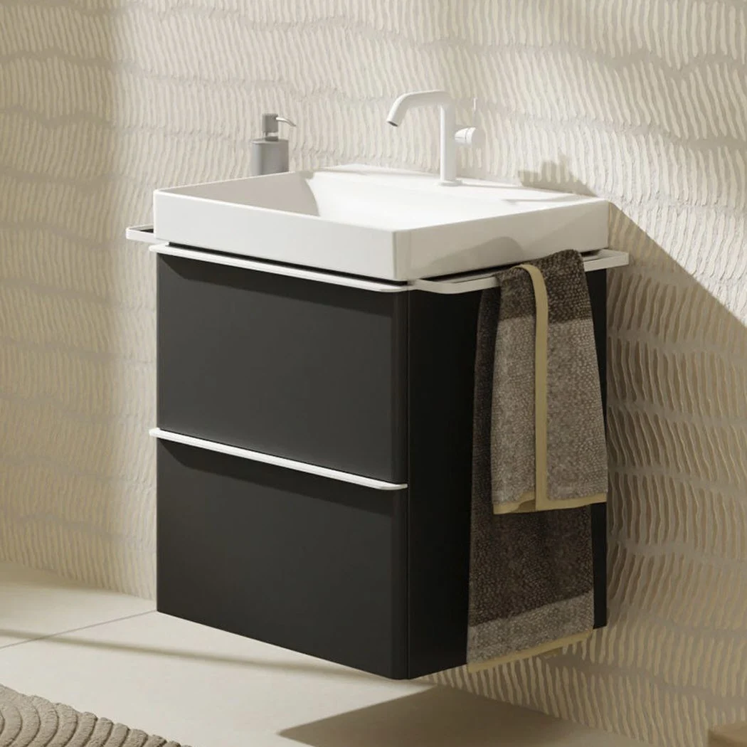 hansgrohe Xelu Q Waschtischunterschrank 58 x 60,5 cm, 2 Schubkästen, Griff mattweiß hansgrohe Xelu Q Waschtischunterschrank 58 x 60,5 cm, 2 Schubkästen, Griff mattweiß