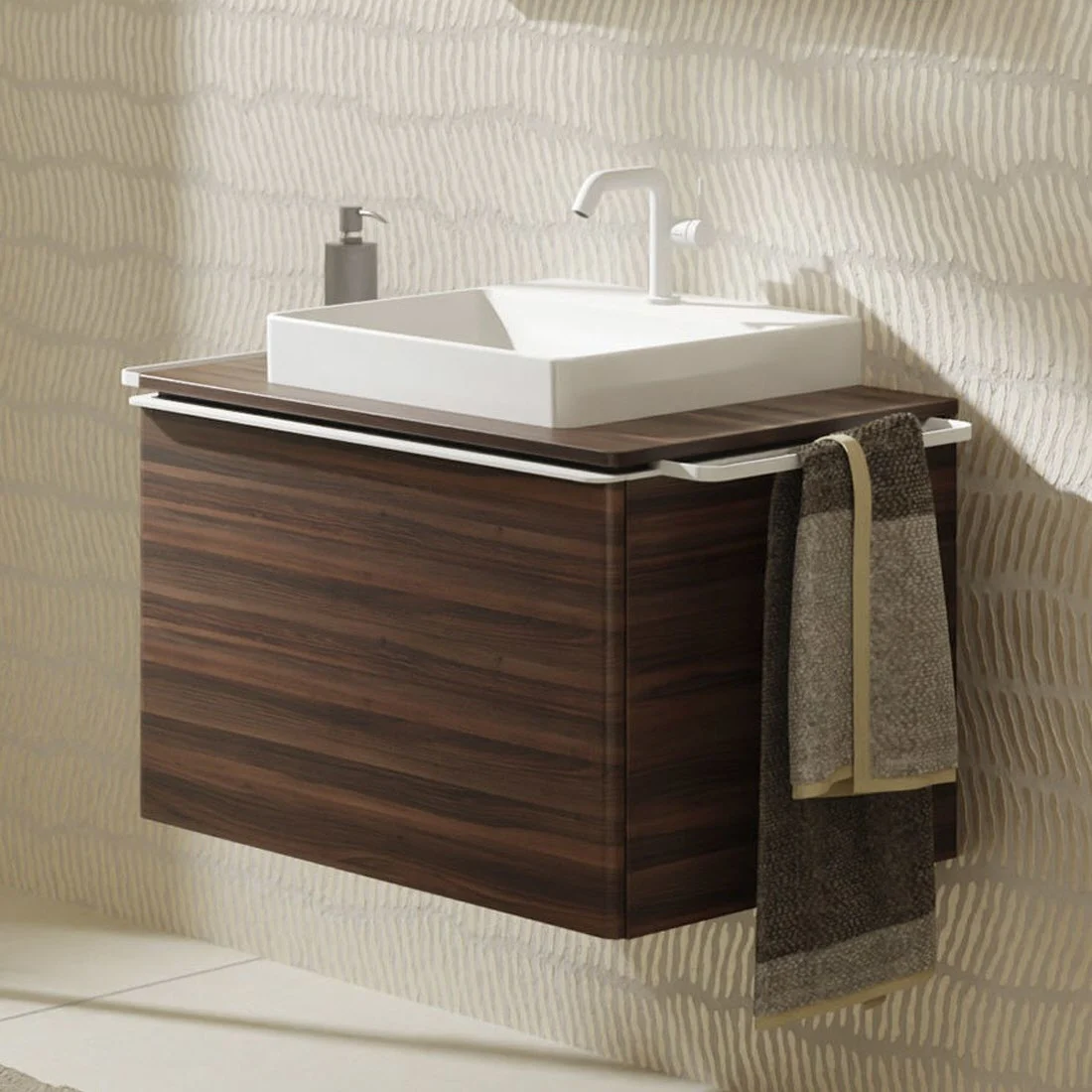 hansgrohe Xelu Q Waschtischunterschrank für Konsole 78 x 48,5 cm, 1 Schubkasten, Griff mattweiß hansgrohe Xelu Q Waschtischunterschrank für Konsole 78 x 48,5 cm, 1 Schubkasten, Griff mattweiß