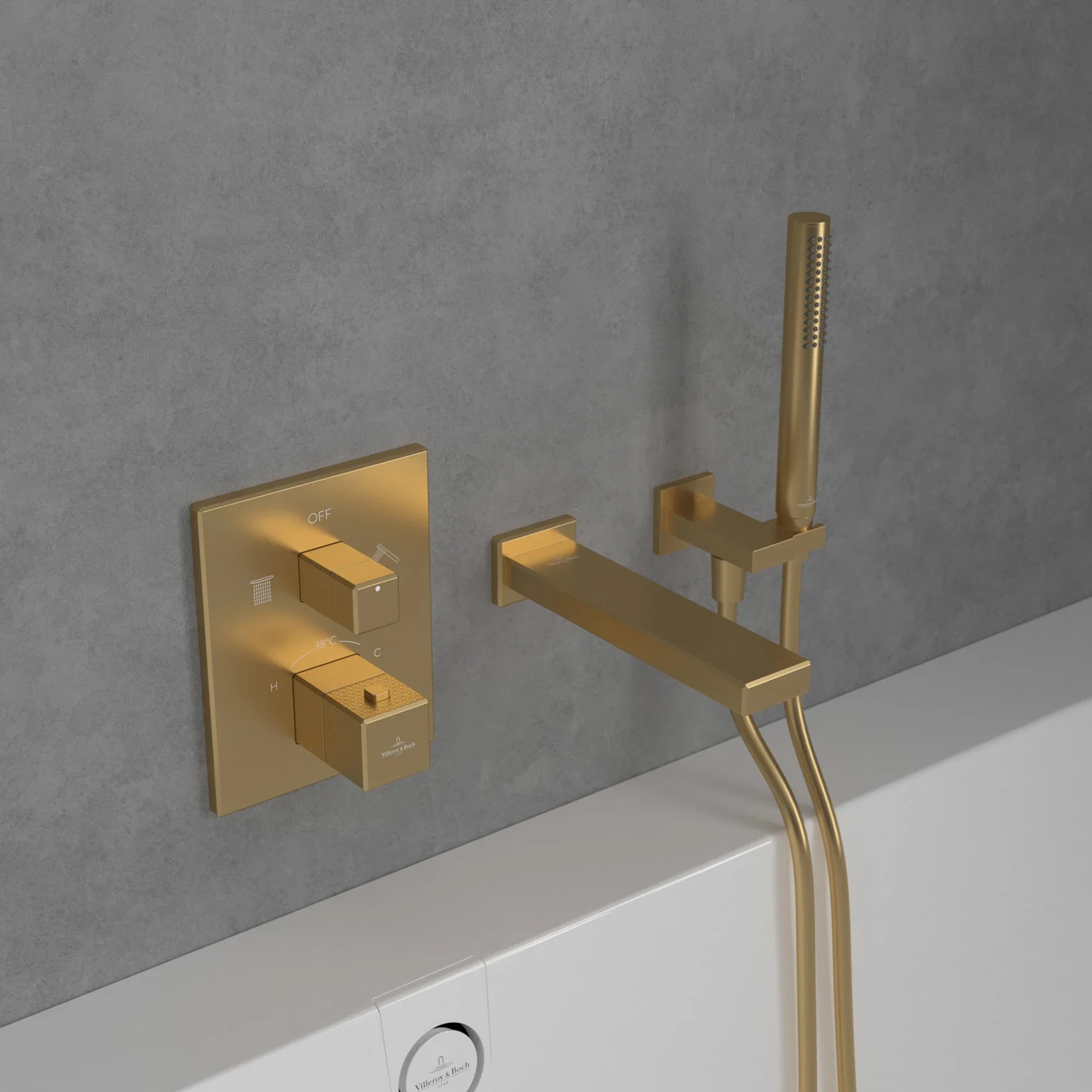 Villeroy & Boch Mettlach Unterputz-Thermostat mit Zweiwege-Mengenregulierung