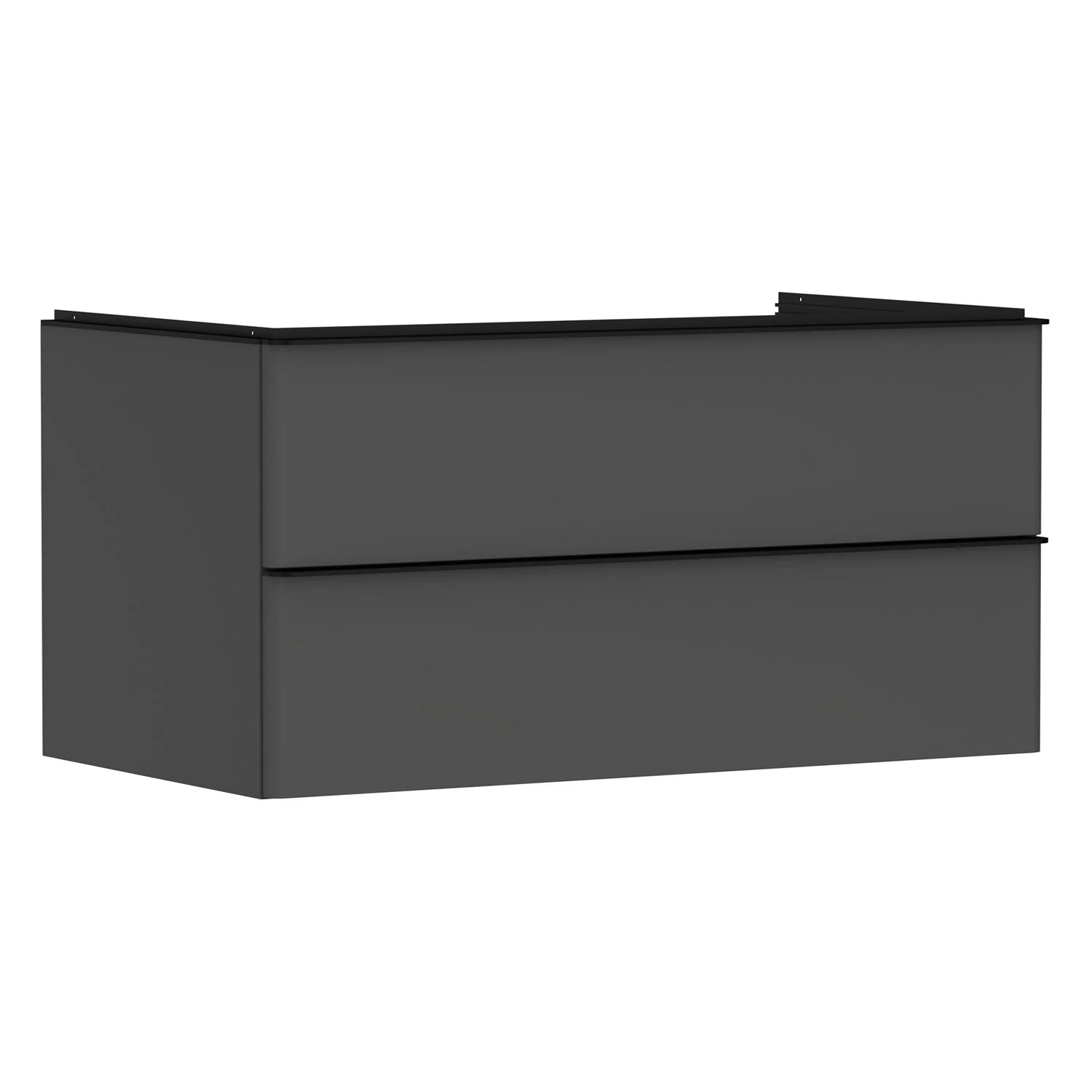 hansgrohe Xelu Q Waschtischunterschrank für Konsole 98 x 48,5 cm, 2 Schubkästen, Griff mattschwarz hansgrohe Xelu Q Waschtischunterschrank für Konsole 98 x 48,5 cm, 2 Schubkästen, Griff mattschwarz