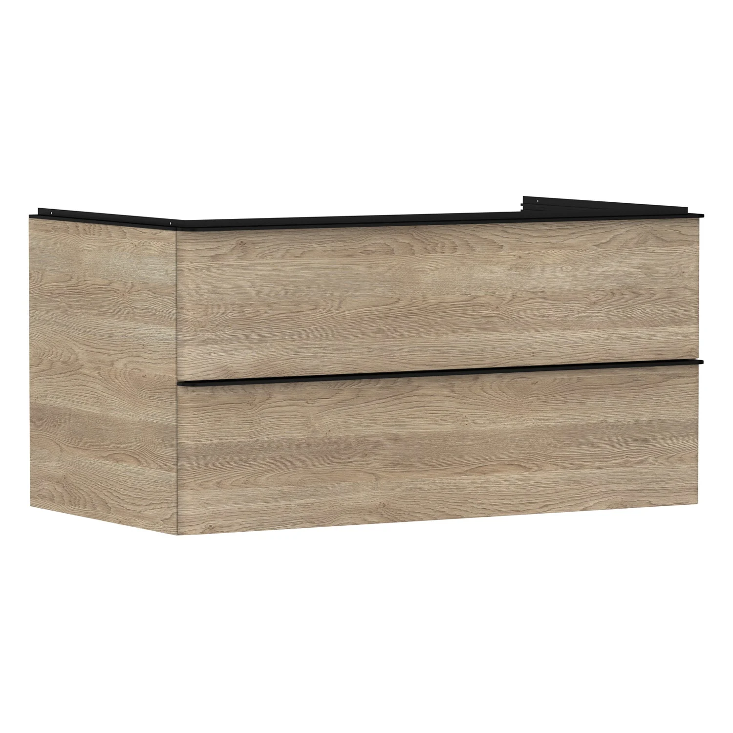 hansgrohe Xelu Q Waschtischunterschrank für Konsole 98 x 48,5 cm, 2 Schubkästen, Griff mattschwarz hansgrohe Xelu Q Waschtischunterschrank für Konsole 98 x 48,5 cm, 2 Schubkästen, Griff mattschwarz