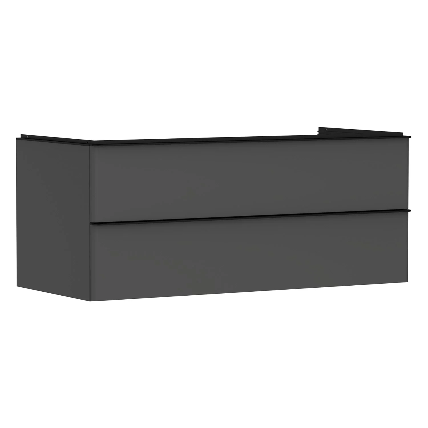 hansgrohe Xelu Q Waschtischunterschrank für Konsole 118 x 48,5 cm, 2 Schubkästen, Griff mattschwarz
