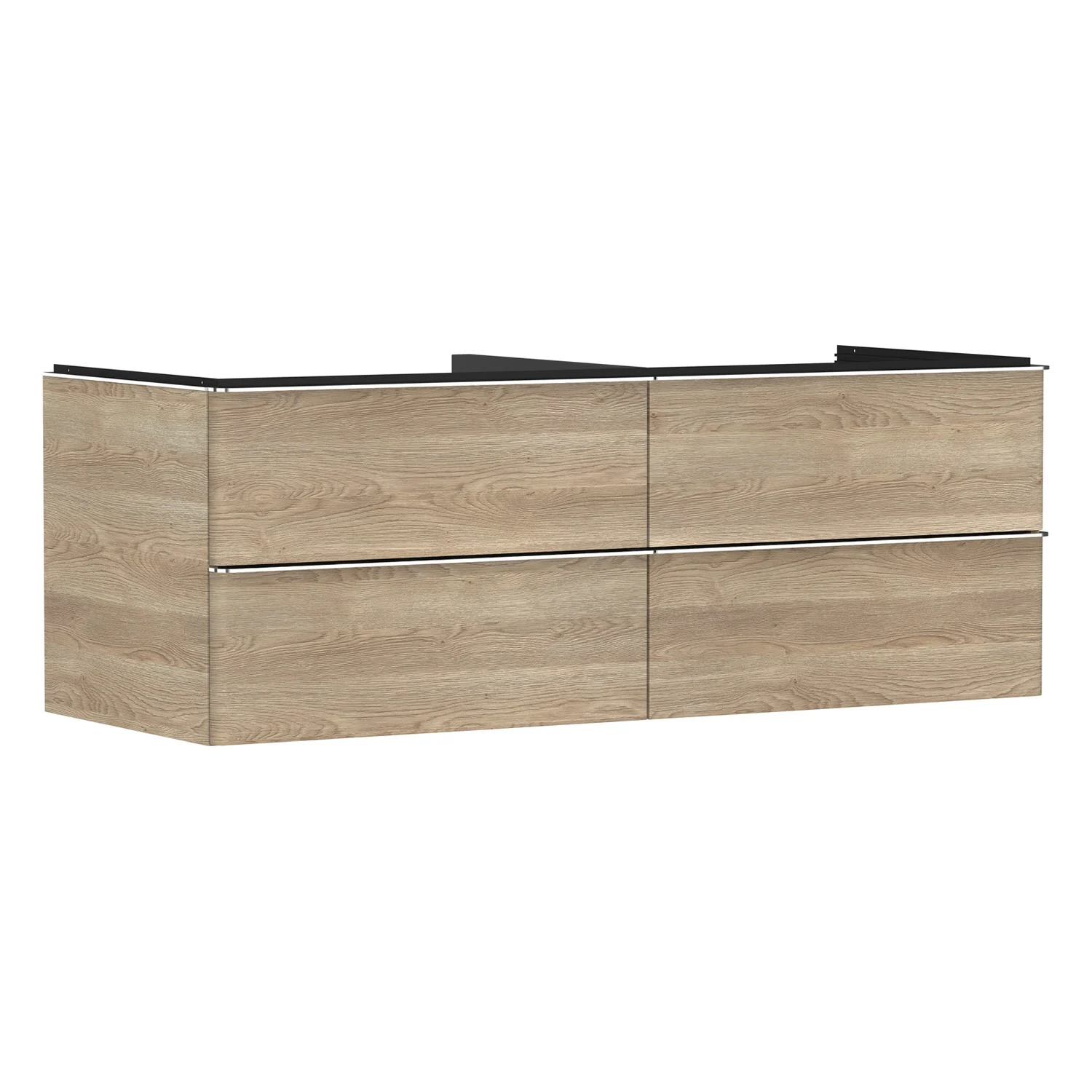 hansgrohe Xelu Q Waschtischunterschrank für Konsole 136 x 48,5 cm, 4 Schubkästen, Griff chrom hansgrohe Xelu Q Waschtischunterschrank für Konsole 136 x 48,5 cm, 4 Schubkästen, Griff chrom