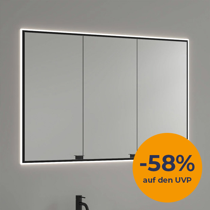 Kronenbach Cube Spiegelschrank mit umlaufender LED-Beleuchtung