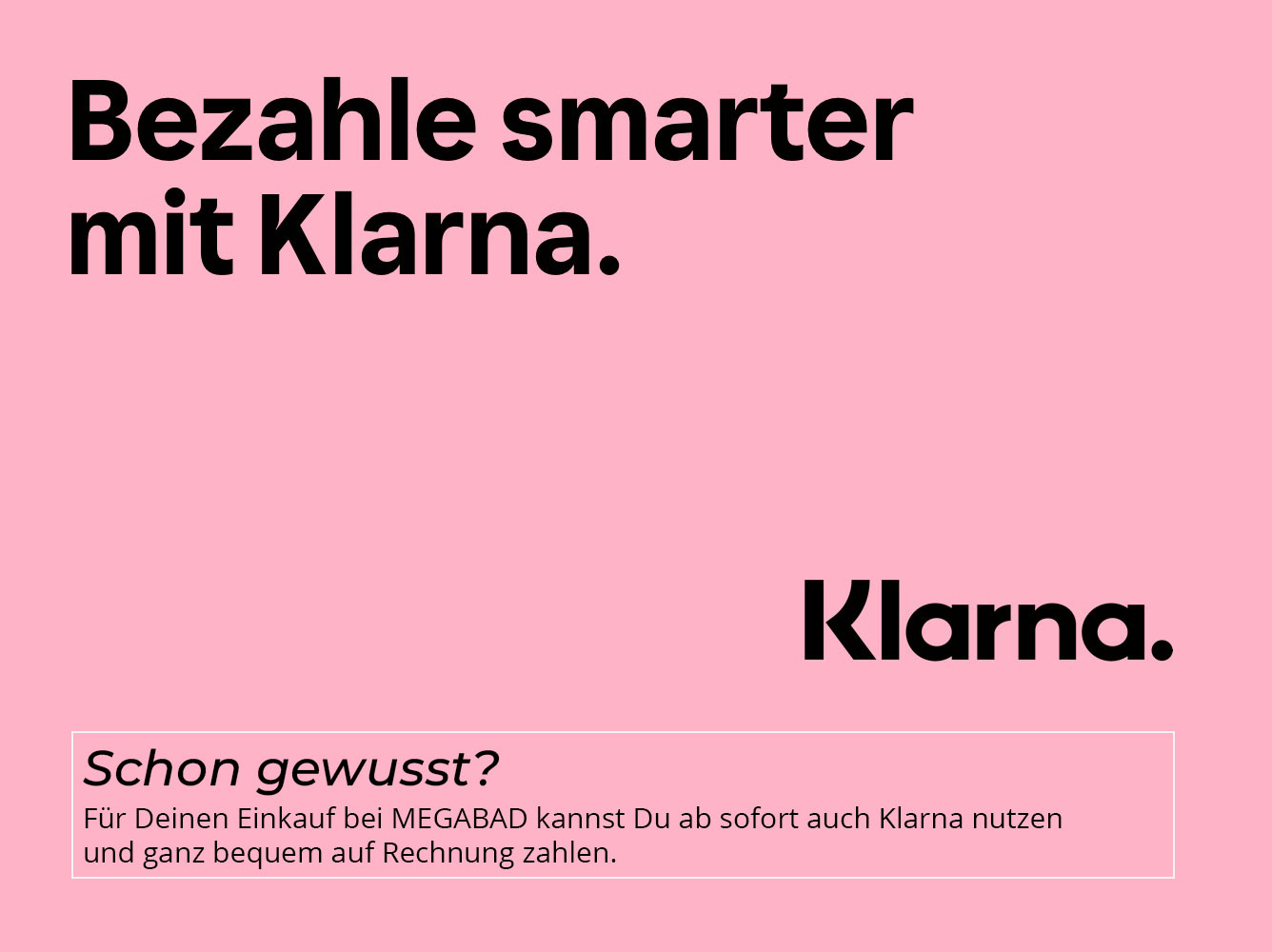 Zahlen mit Klarna