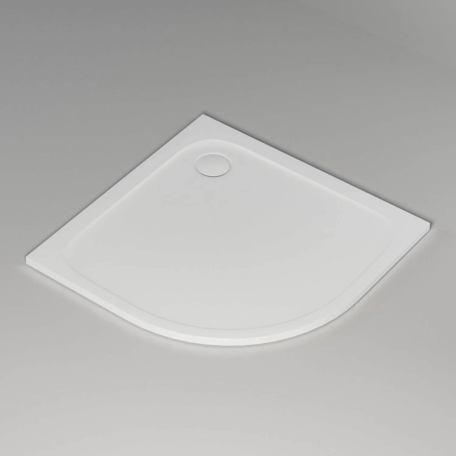 pianura Emilia mineral Viertelkreis-Duschwanne 100 x 100 x 3 cm