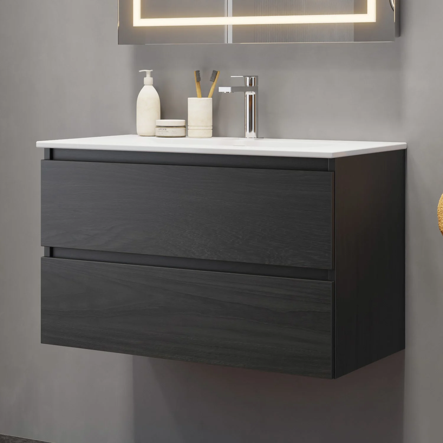 pianura Stella Waschtisch mit Unterschrank 82 cm pianura Stella Waschtisch mit Unterschrank 82 cm
