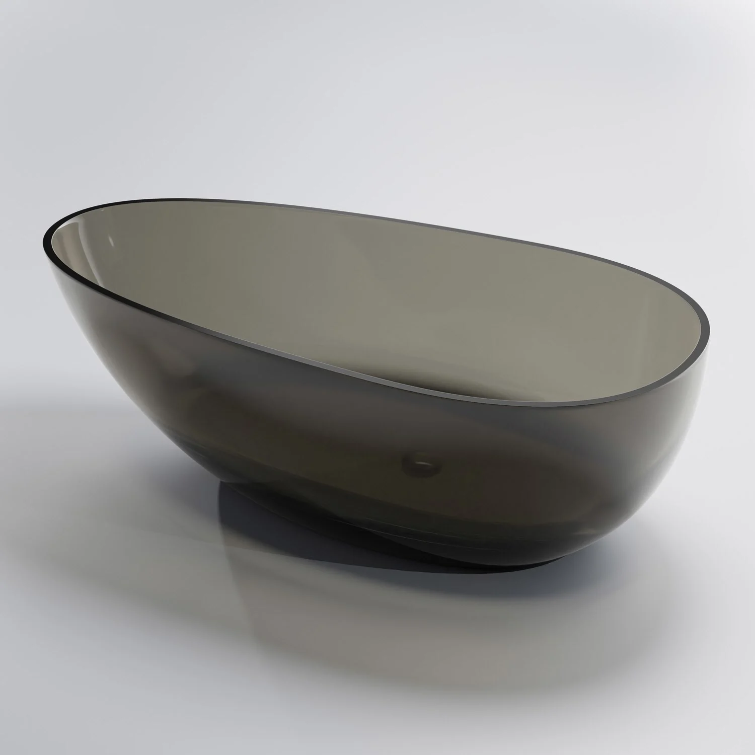 Steinberg Serie 489 freistehende Badewanne aus Polyresin 168 x 85 cm