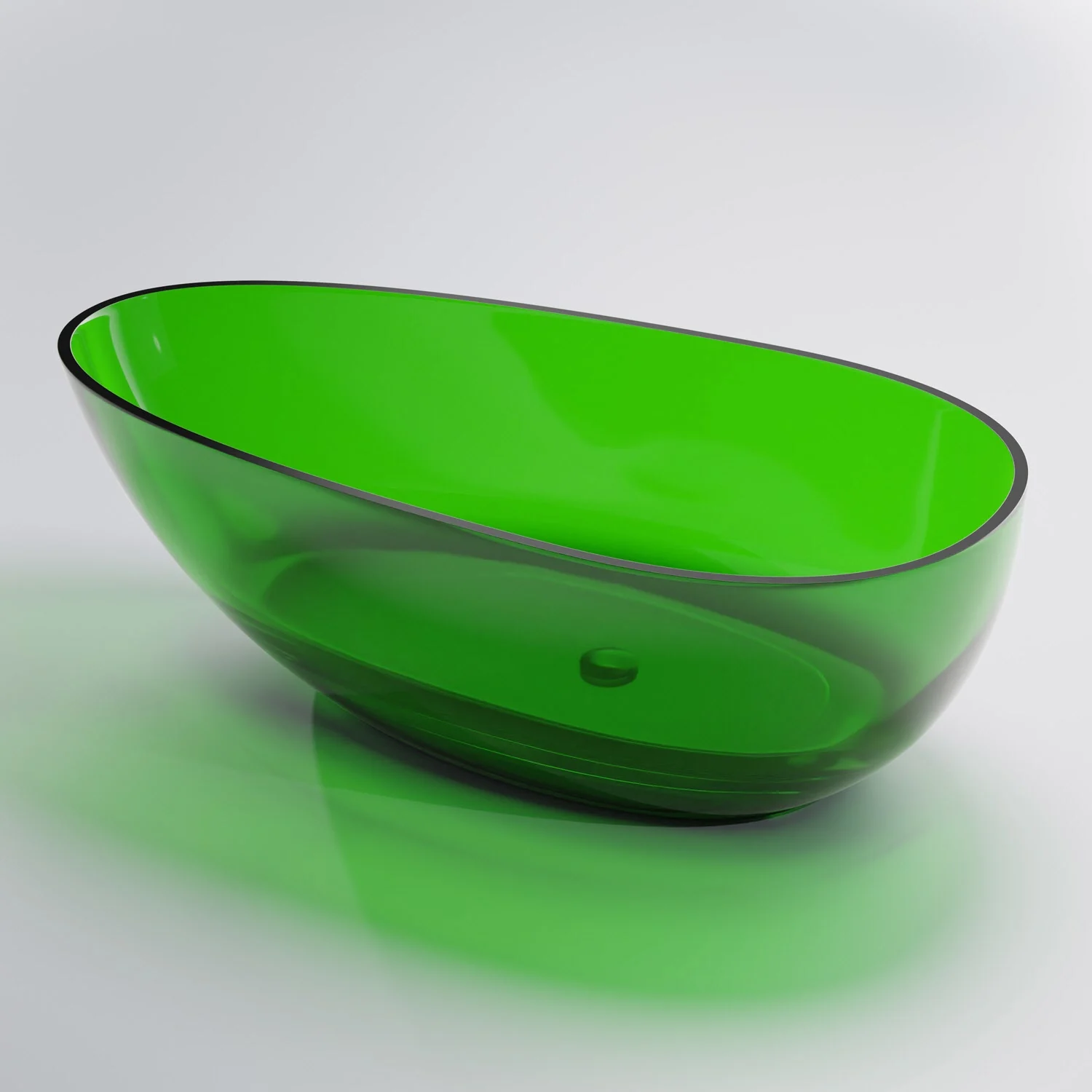 Steinberg Serie 489 freistehende Badewanne aus Polyresin 168 x 85 cm