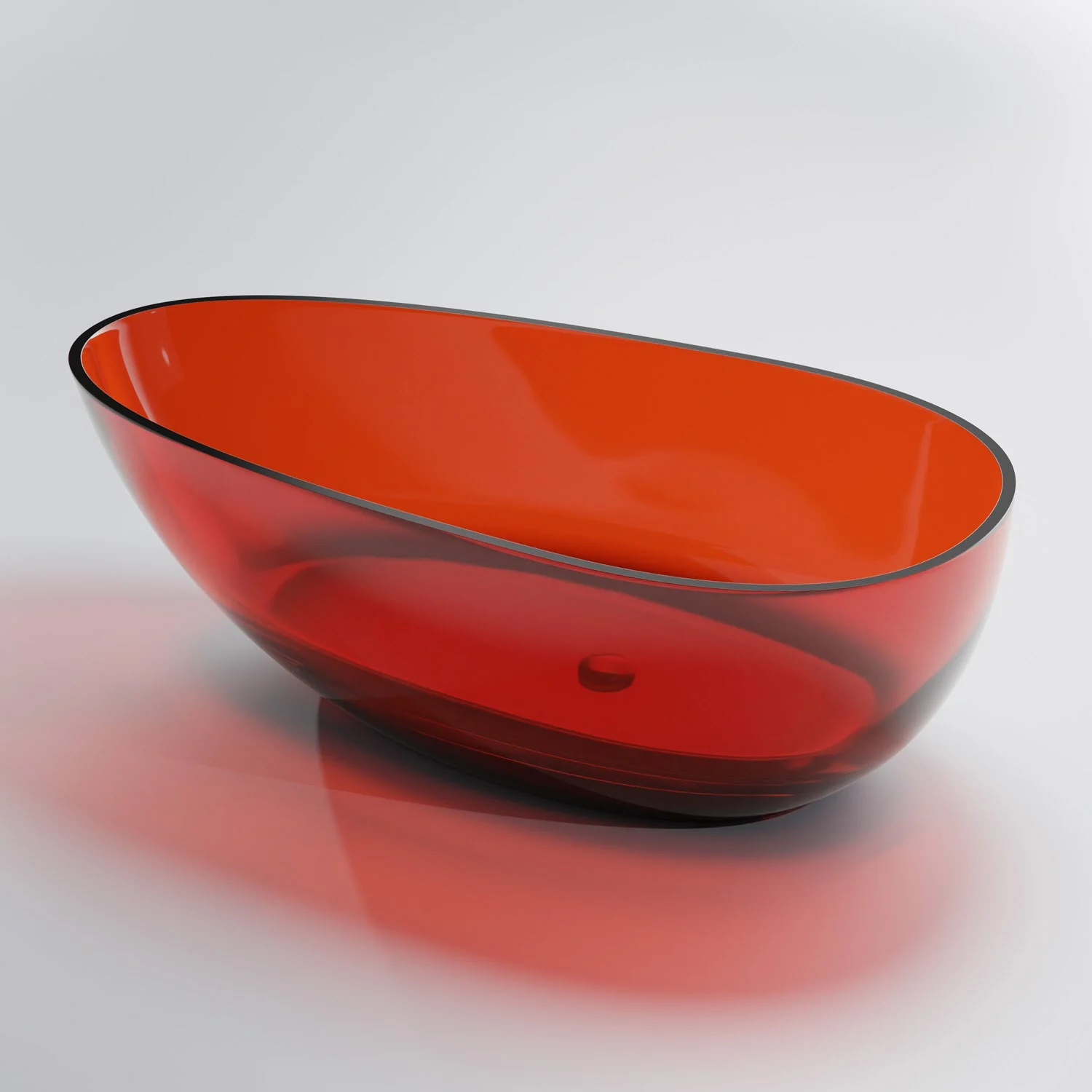 Steinberg Serie 489 freistehende Badewanne aus Polyresin 168 x 85 cm