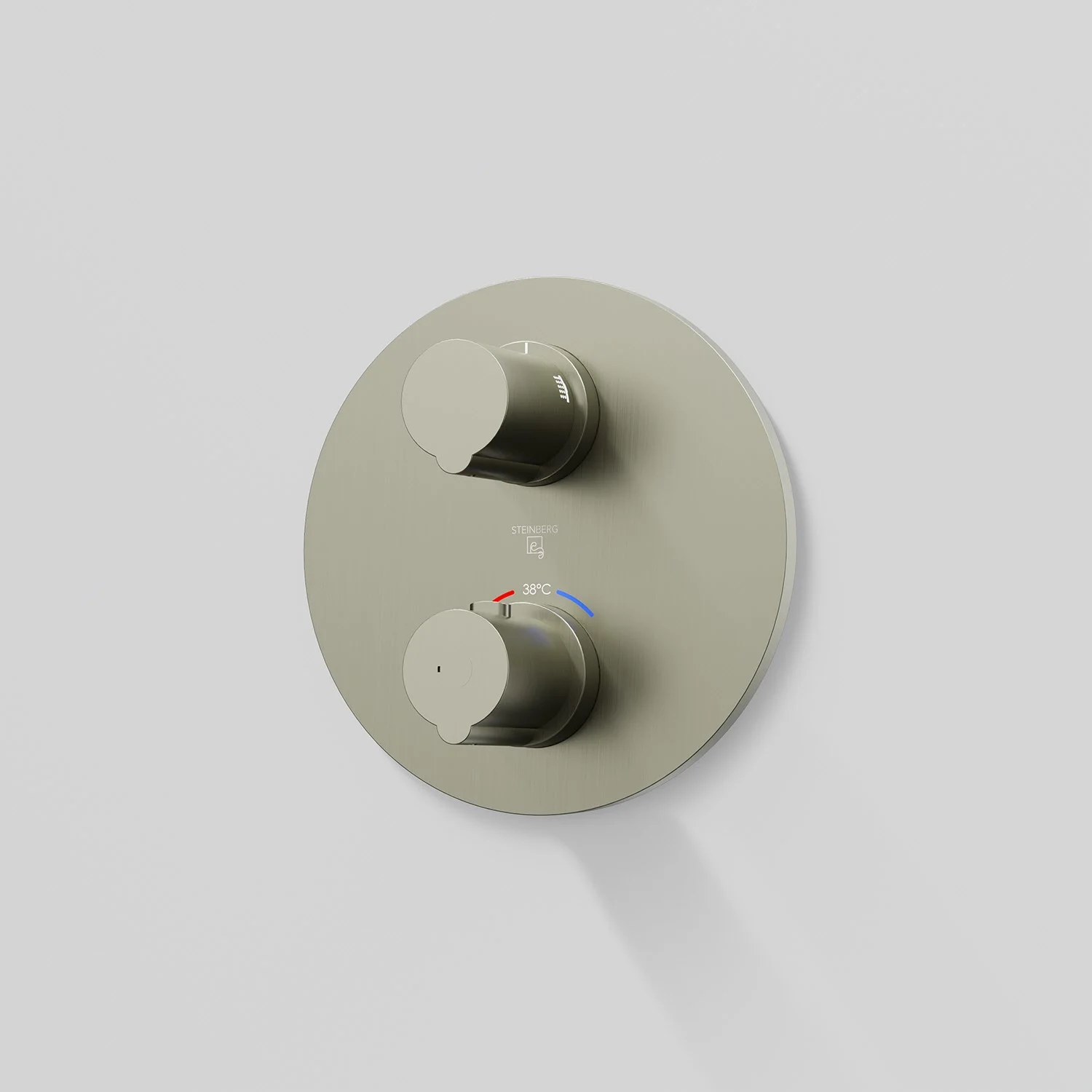 Steinberg Serie 100 Fertigmontageset für Unterputzthermostat mit 2-Wege- Umsteller Steinberg Serie 100 Fertigmontageset für Unterputzthermostat mit 2-Wege- Umsteller