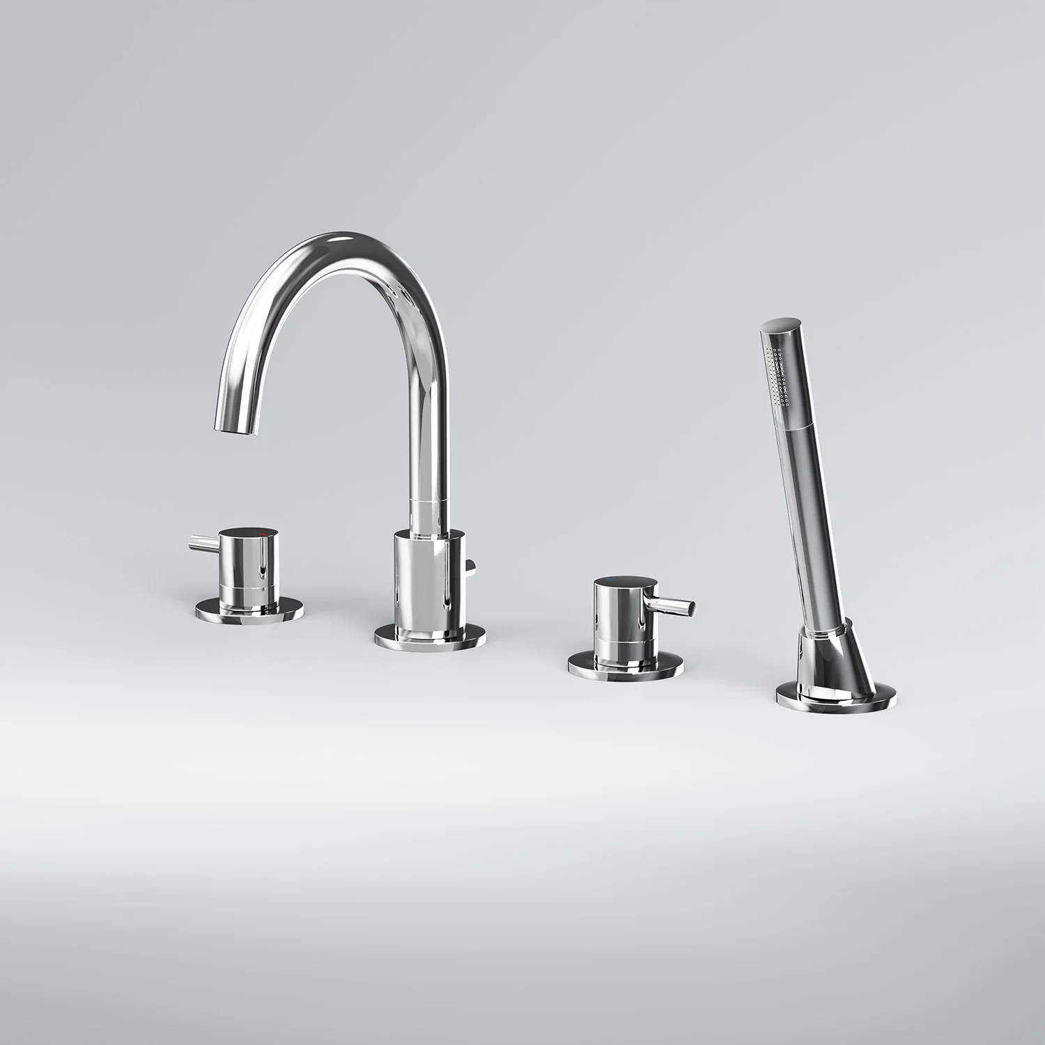 Steinberg Serie 100 4-Loch Wannenrandarmatur