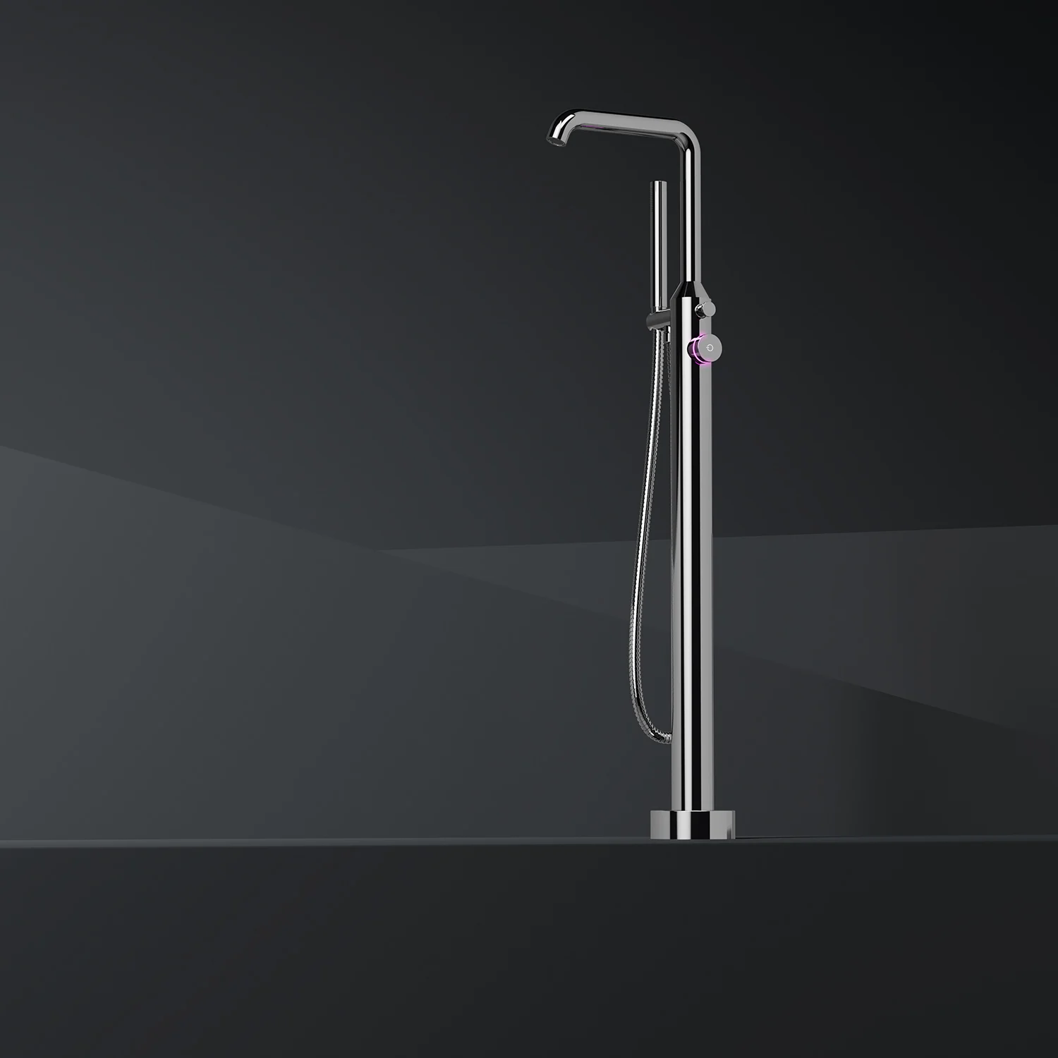 Steinberg Serie 310 freistehende Wannenarmatur mit elektronischer Bedienung