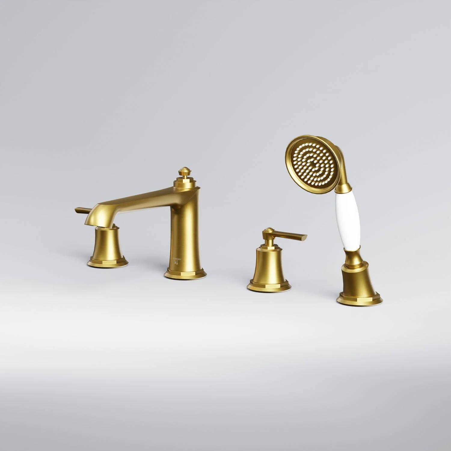 Steinberg Serie 350 4-Loch Wannenrand-Armatur