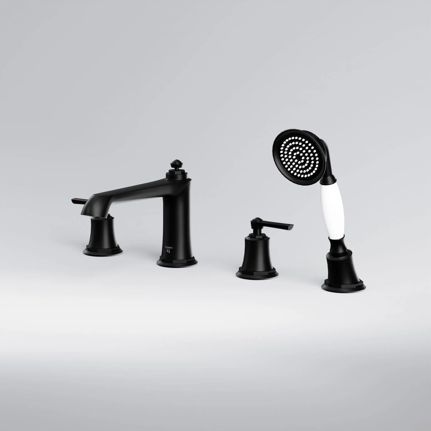 Steinberg Serie 350 4-Loch Wannenrand-Armatur