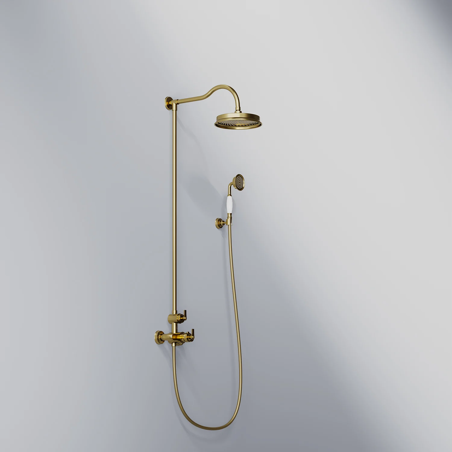 Steinberg Serie 350 Brauseset, komplett mit Thermostatarmatur, mit Regenbrause und Handbrause Steinberg Serie 350 Brauseset, komplett mit Thermostatarmatur, mit Regenbrause und Handbrause
