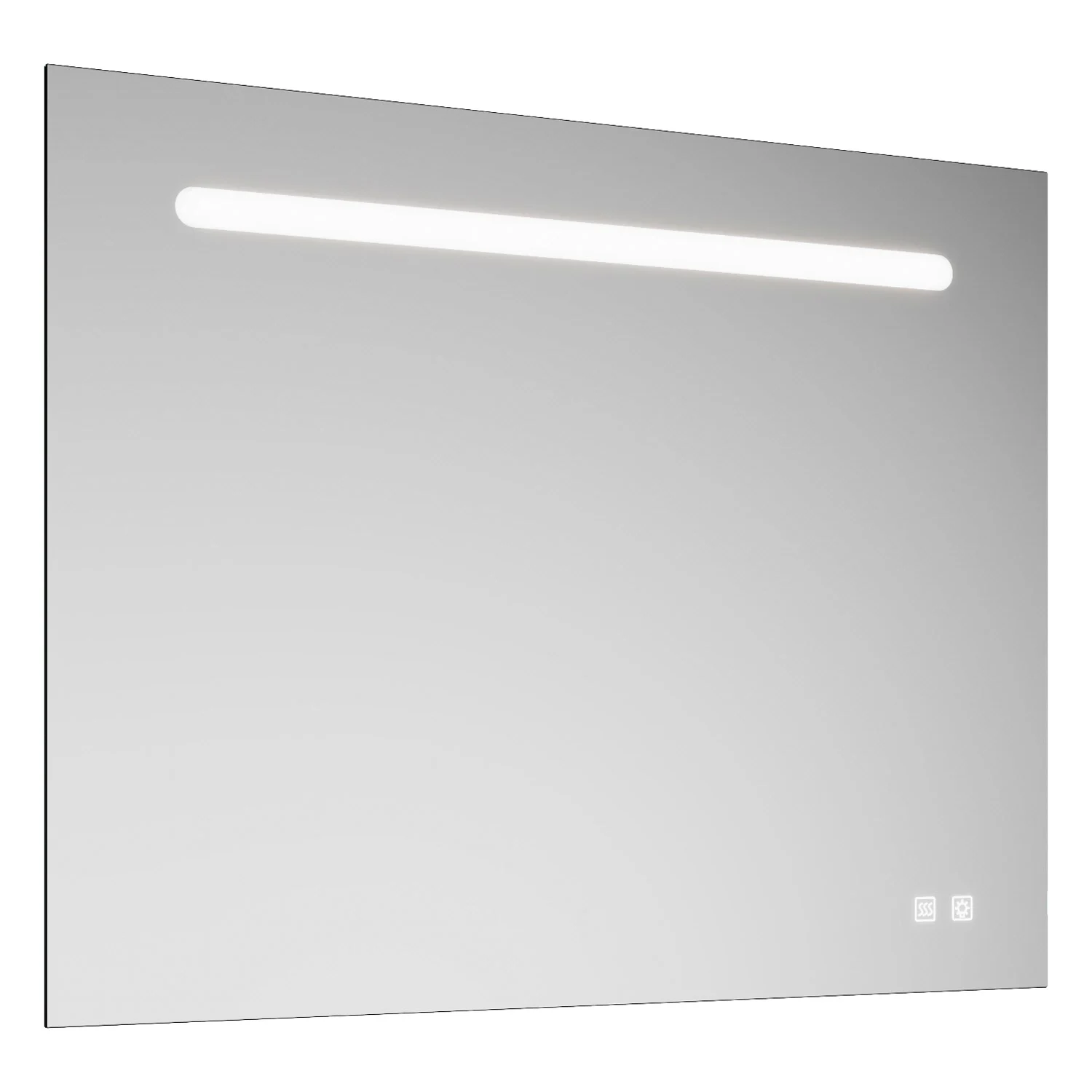 burgbad Ilo Lichtspiegel mit LED 90 x 70 cm, mit USB Ports und Handyhalter
