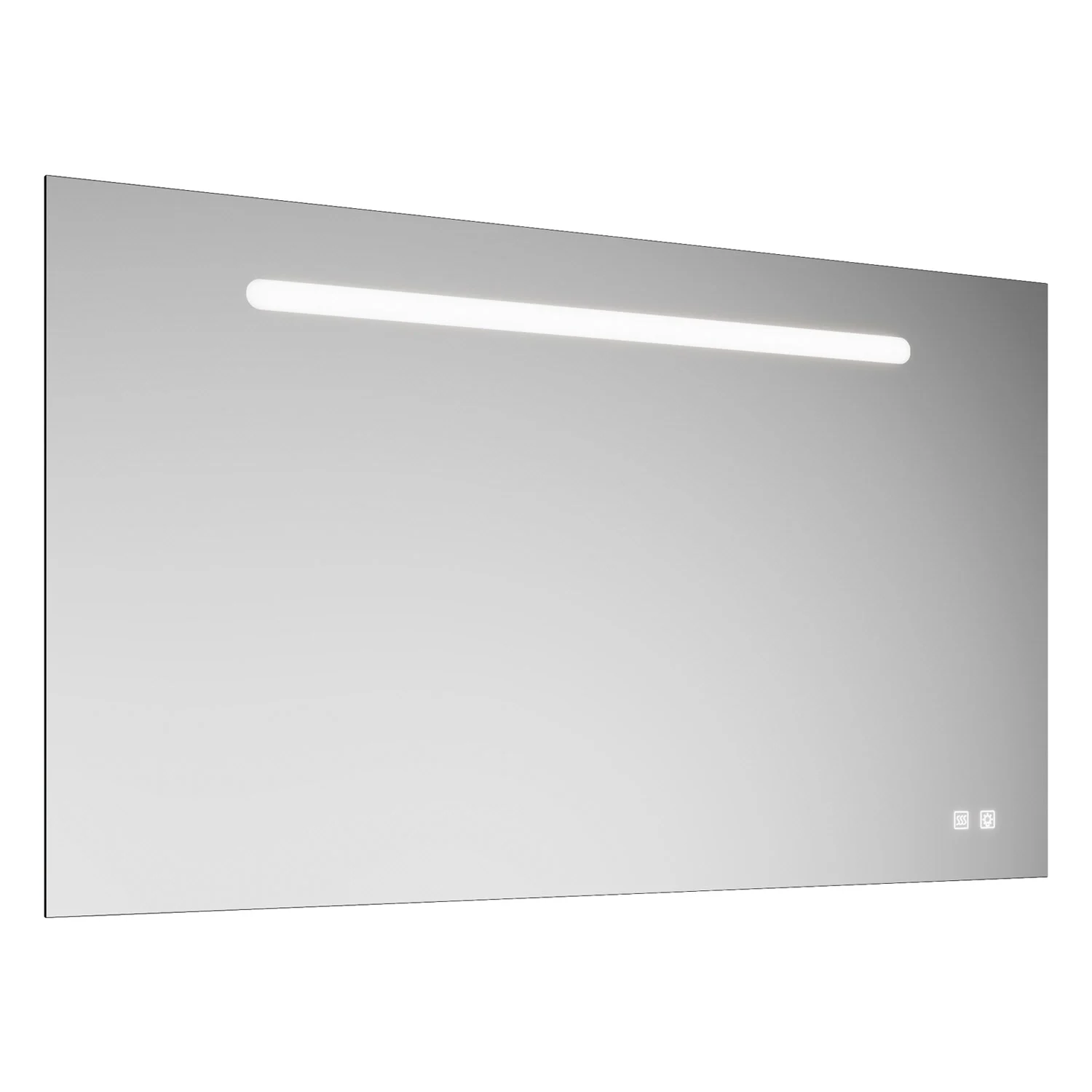 burgbad Ilo Lichtspiegel mit LED 120 x 70 cm, mit USB Ports und Handyhalter