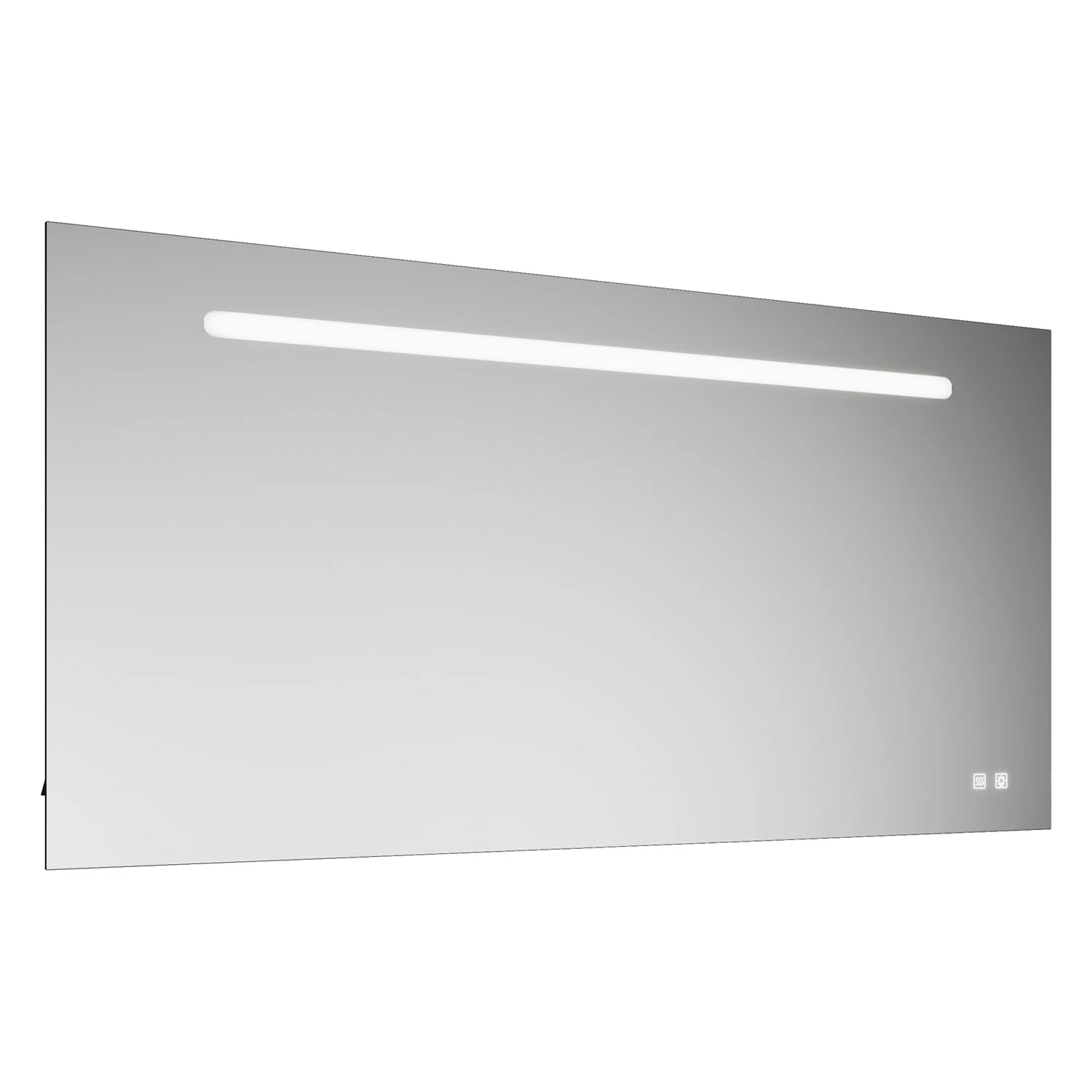 burgbad Ilo Lichtspiegel mit LED 140 x 70 cm, mit USB Ports und Handyhalter