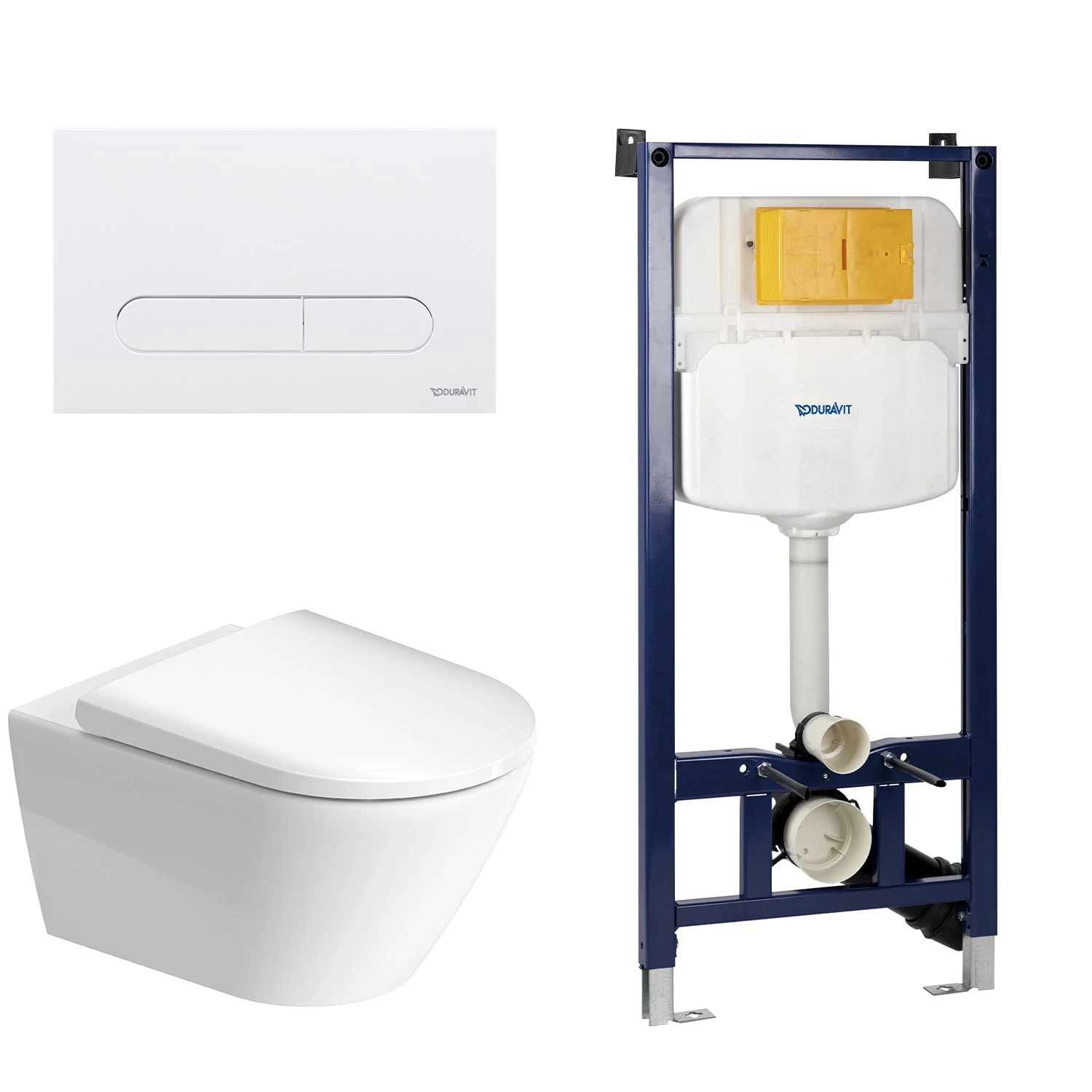 Duravit D-Neo Wand-WC Rimless Komplett-Set