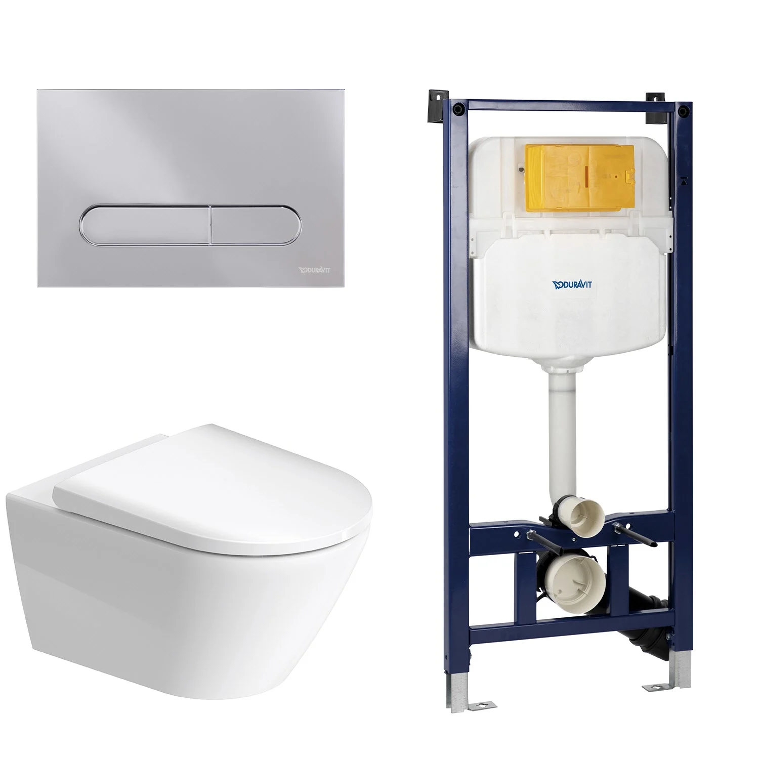 Duravit D-Neo Wand-WC Rimless Komplett-Set