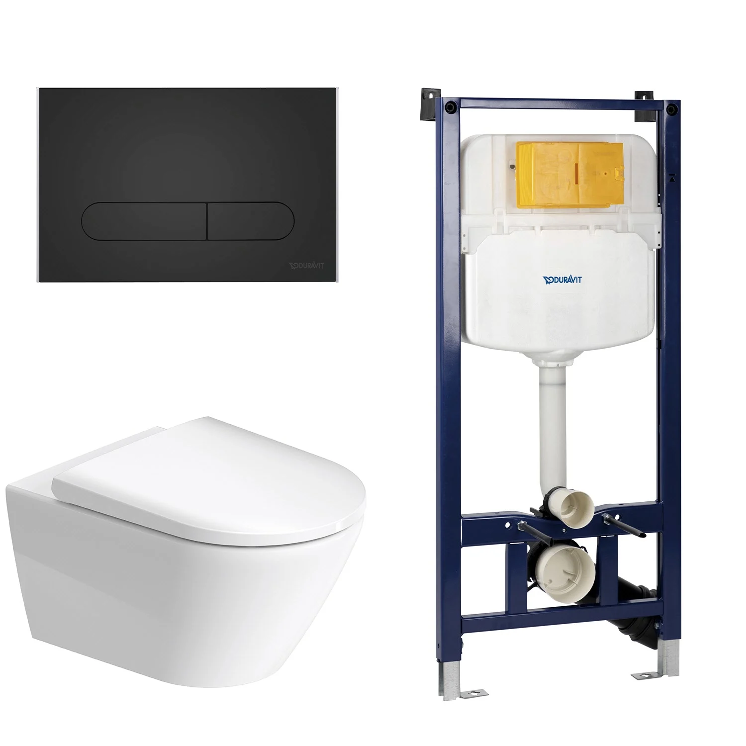Duravit D-Neo Wand-WC Rimless Komplett-Set