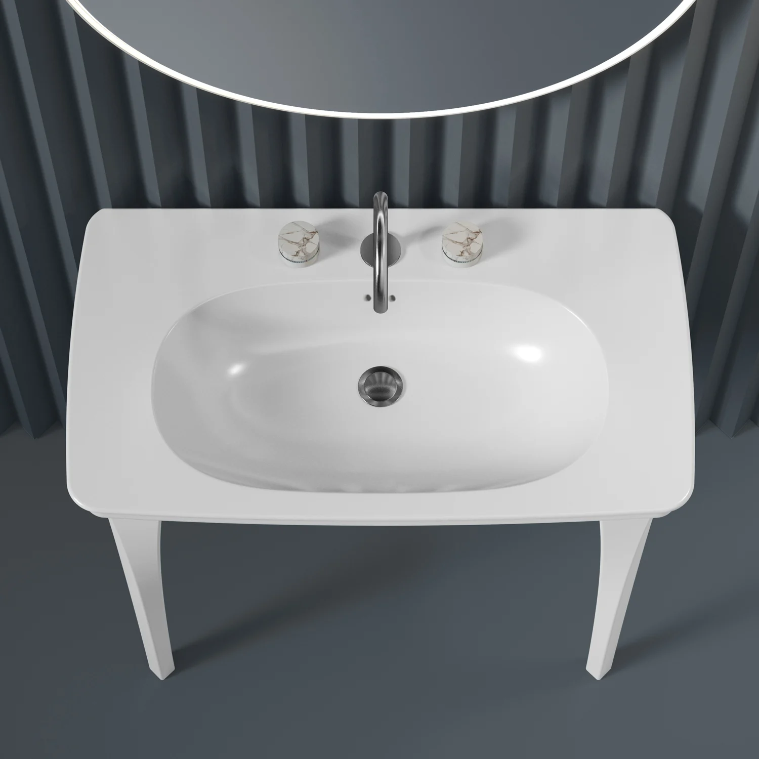 Kronenbach Zeta 2.0 Waschtisch 90 x 50 cm