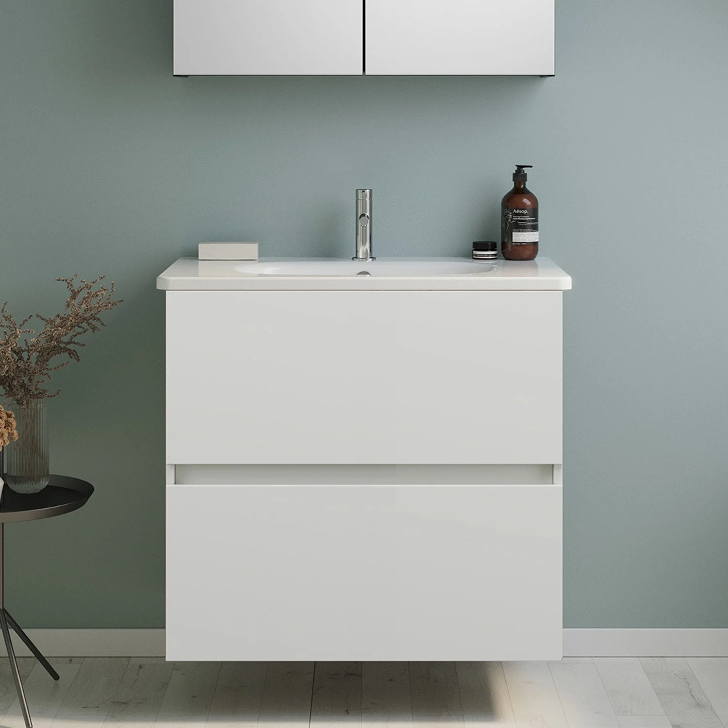 burgbad Liniq Waschtisch mit Unterschrank 80,5 cm