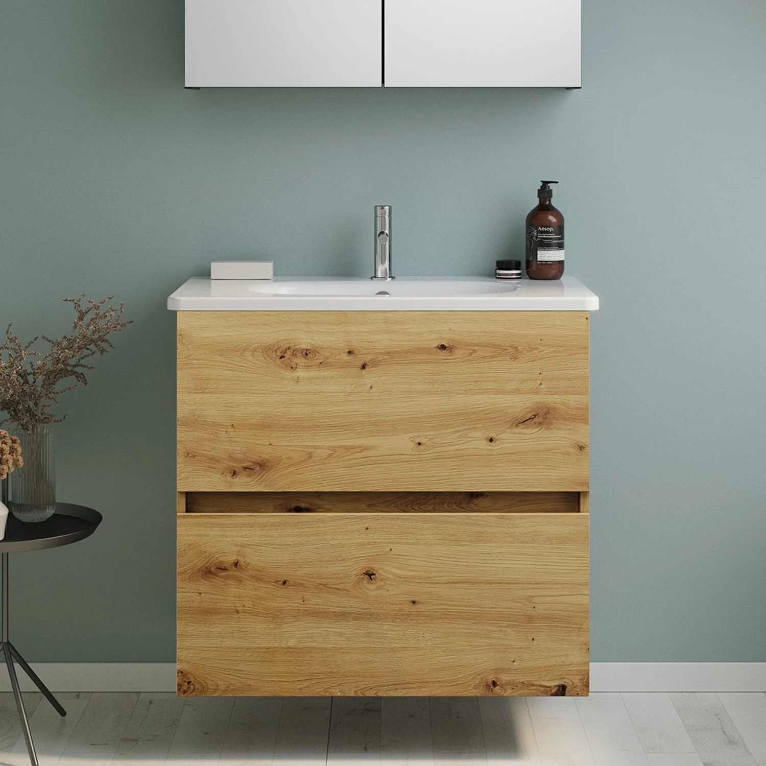 burgbad Liniq Waschtisch mit Unterschrank 80,5 cm