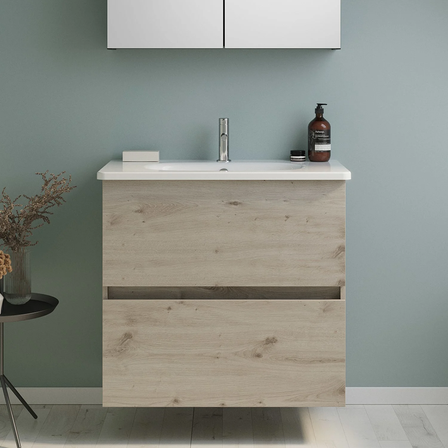 burgbad Liniq Waschtisch mit Unterschrank 80,5 cm