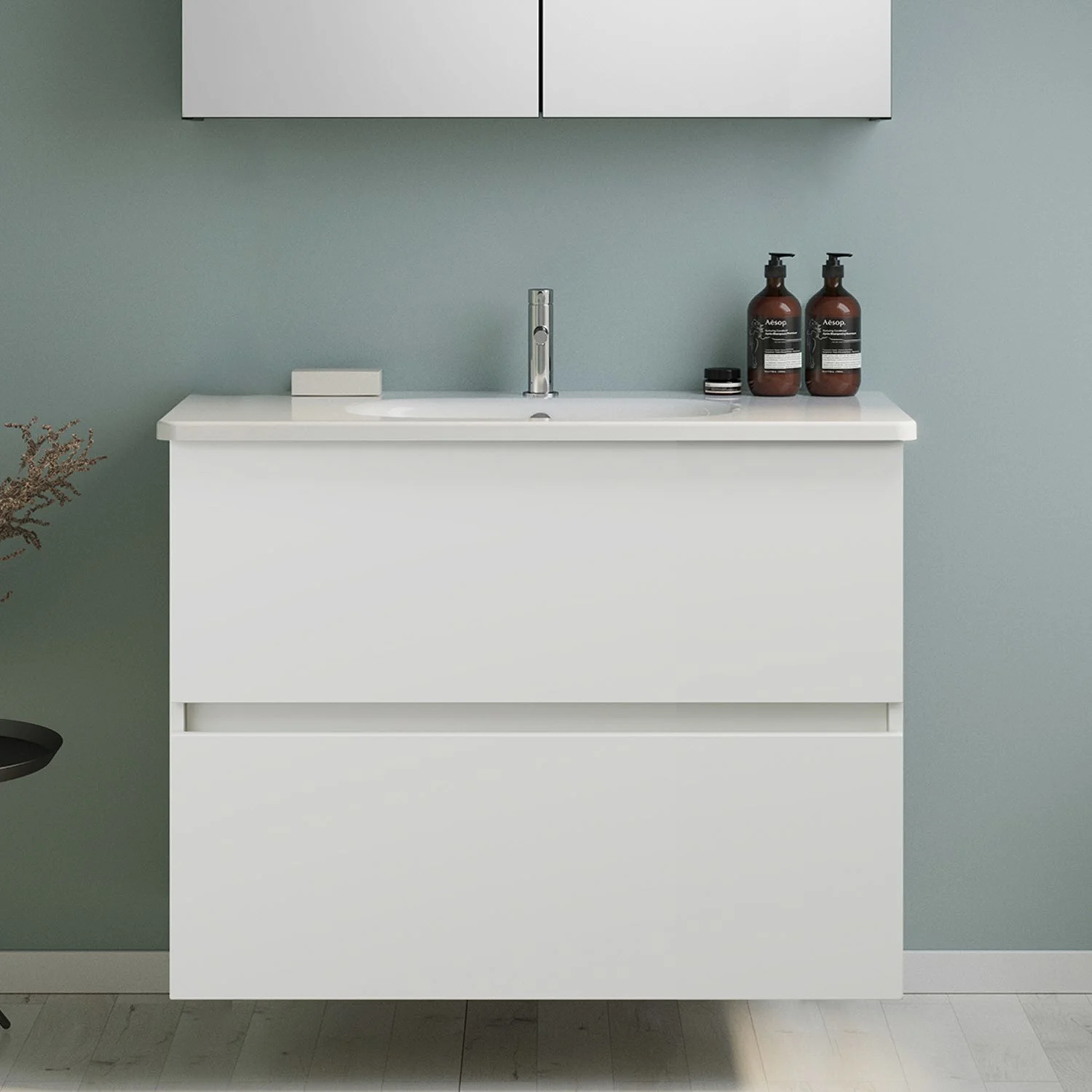 burgbad Liniq Waschtisch mit Unterschrank 100,5 cm