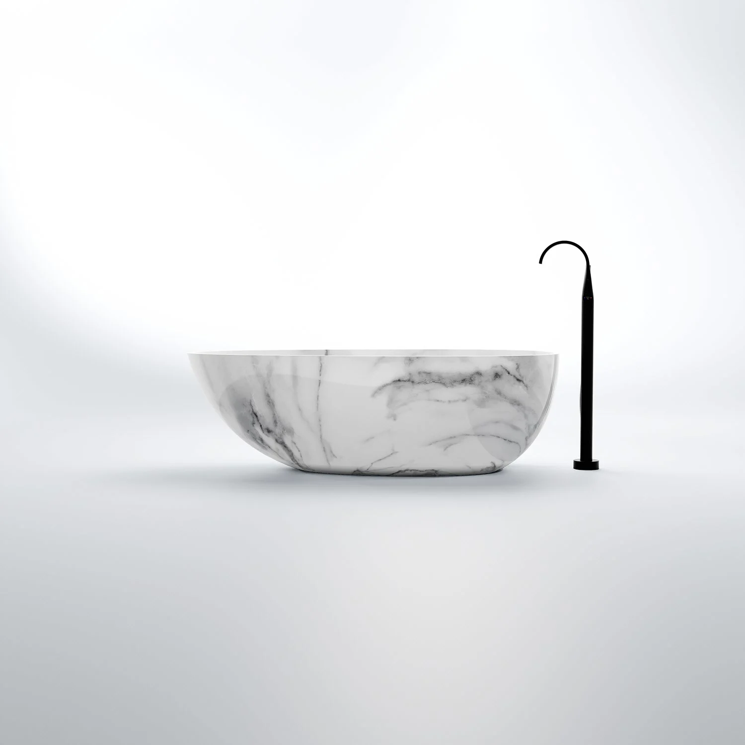 Steinberg Serie 540 freistehende Badewanne 170,8 x 84,2 cm